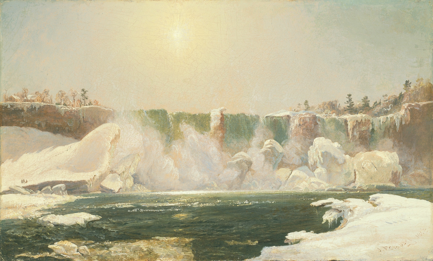 Niagara Falls in Winter, by Jasper Francis Cropsey, public domain
