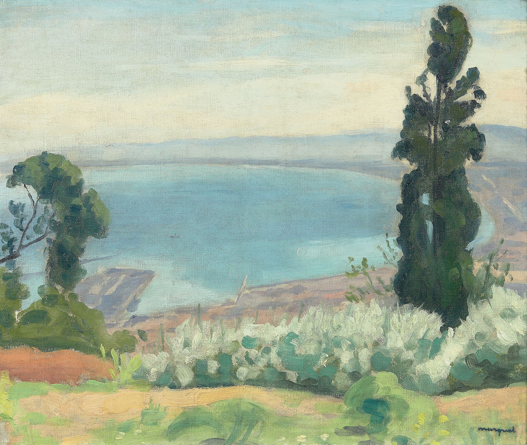 Landscape of Baie d’Alger vue d’El Biar by Albert Marquet, oil on canvas