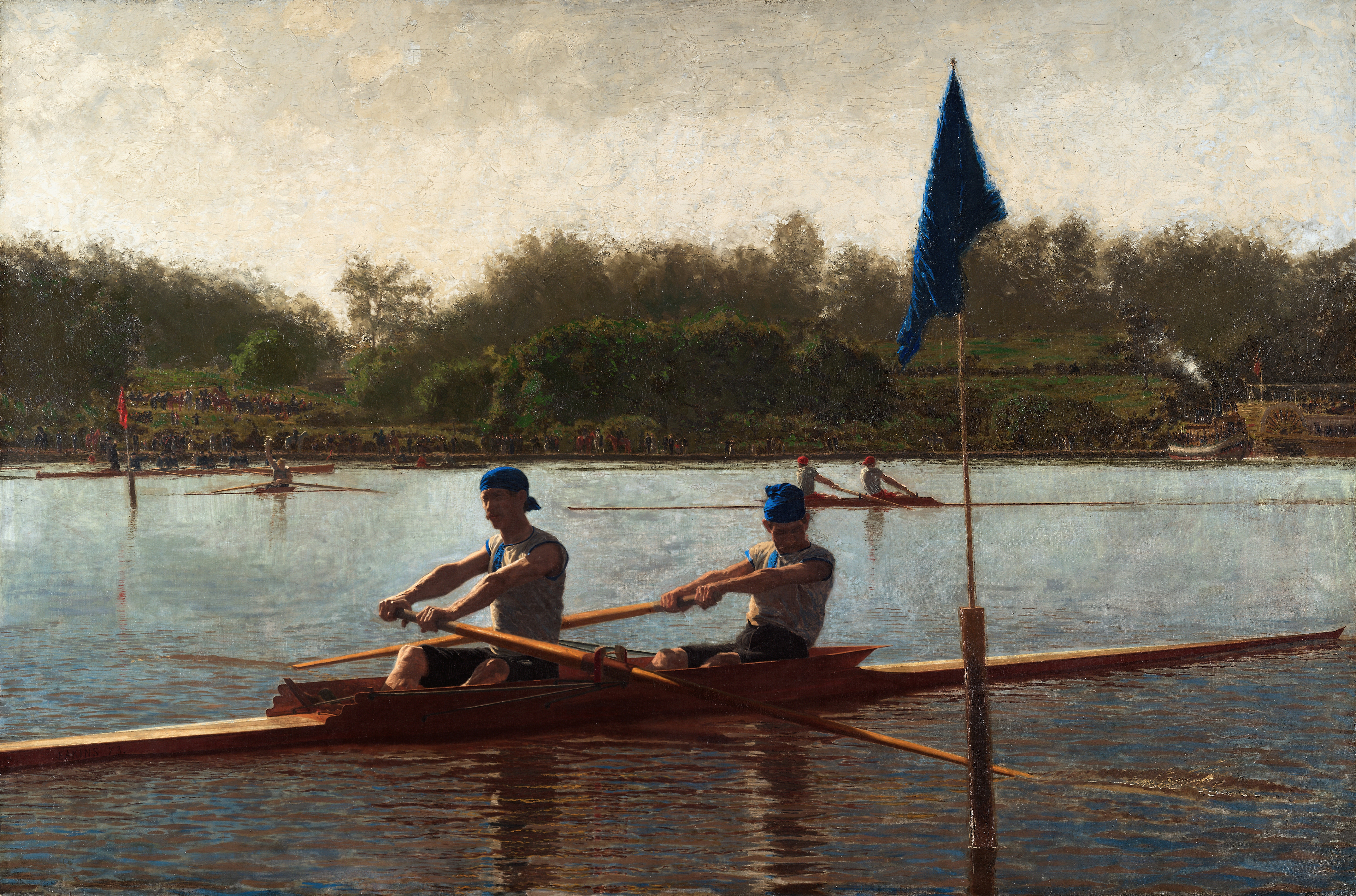 The Biglin Brothers Turning the Stake, by Thomas Eakins, public domain