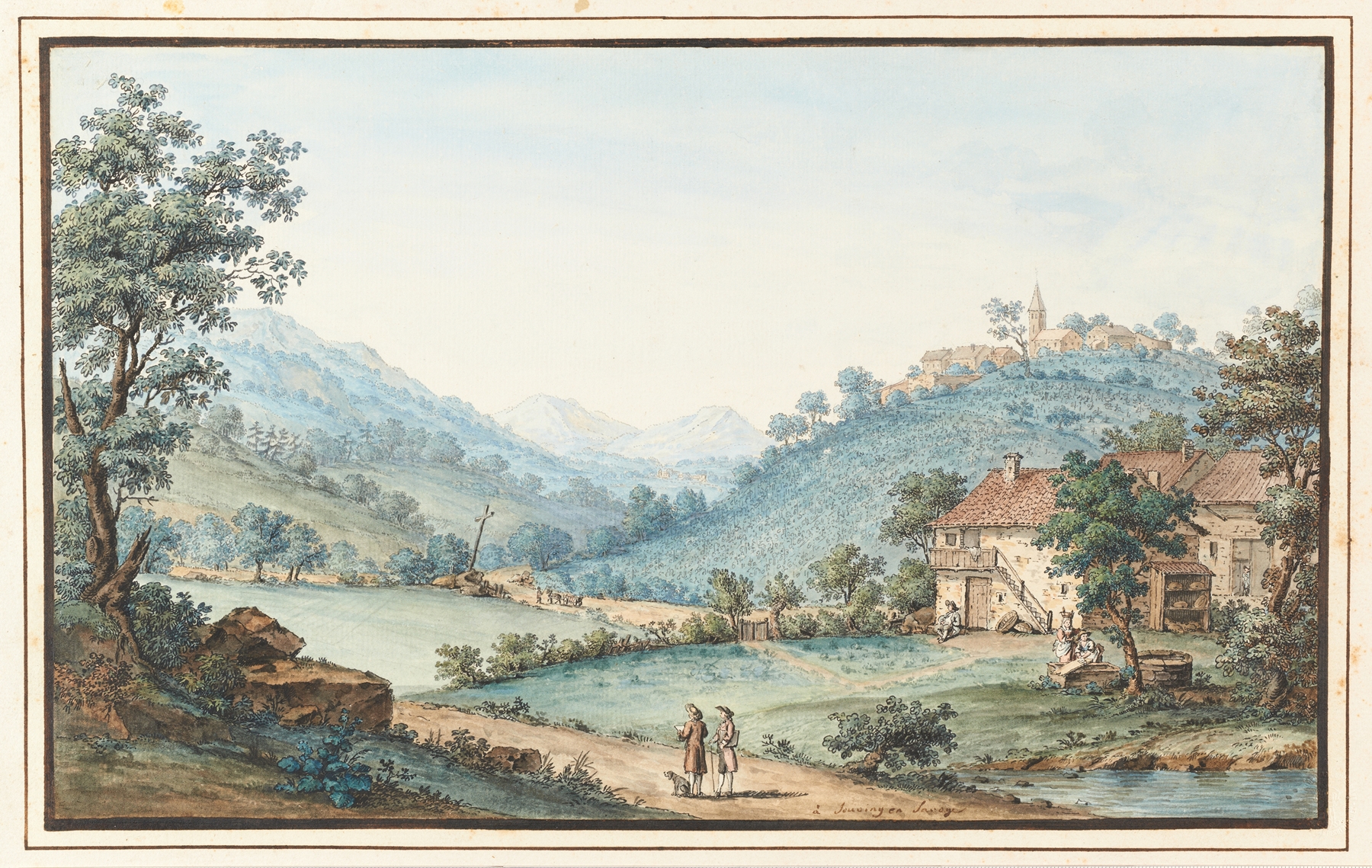 à Jouviny en Savoie, by Carl Ludwig Hackert, public domain
