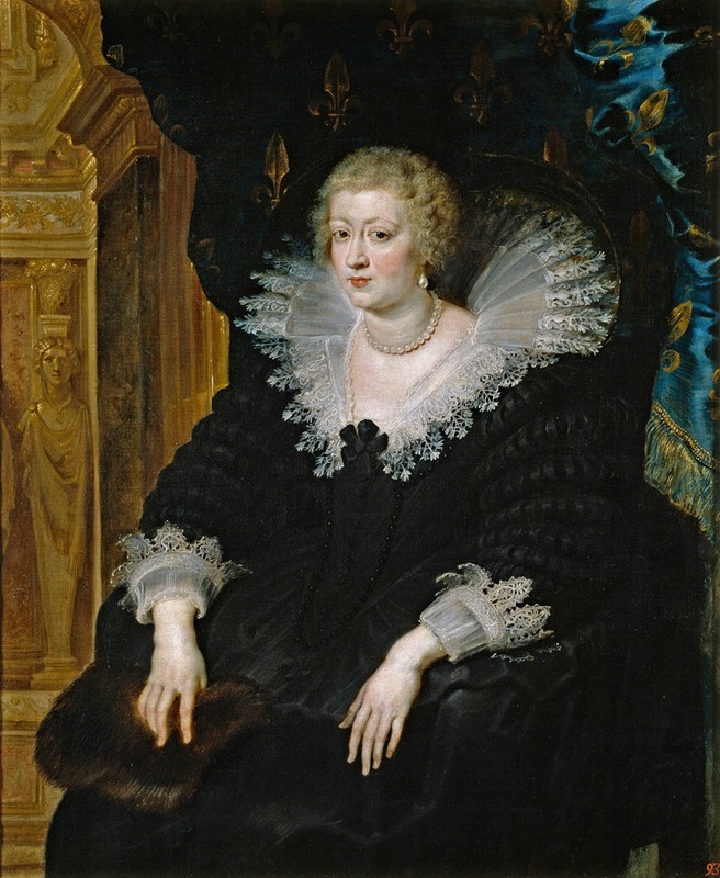 Portrait of Anne of Austria by Peter Paul Rubens showcases the elegance of Baroque portraiture.