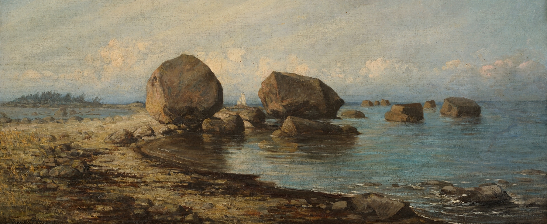 Käsmu Beach by Julie Wilhelmine Hagen-Schwarz, impressionism, oil painting