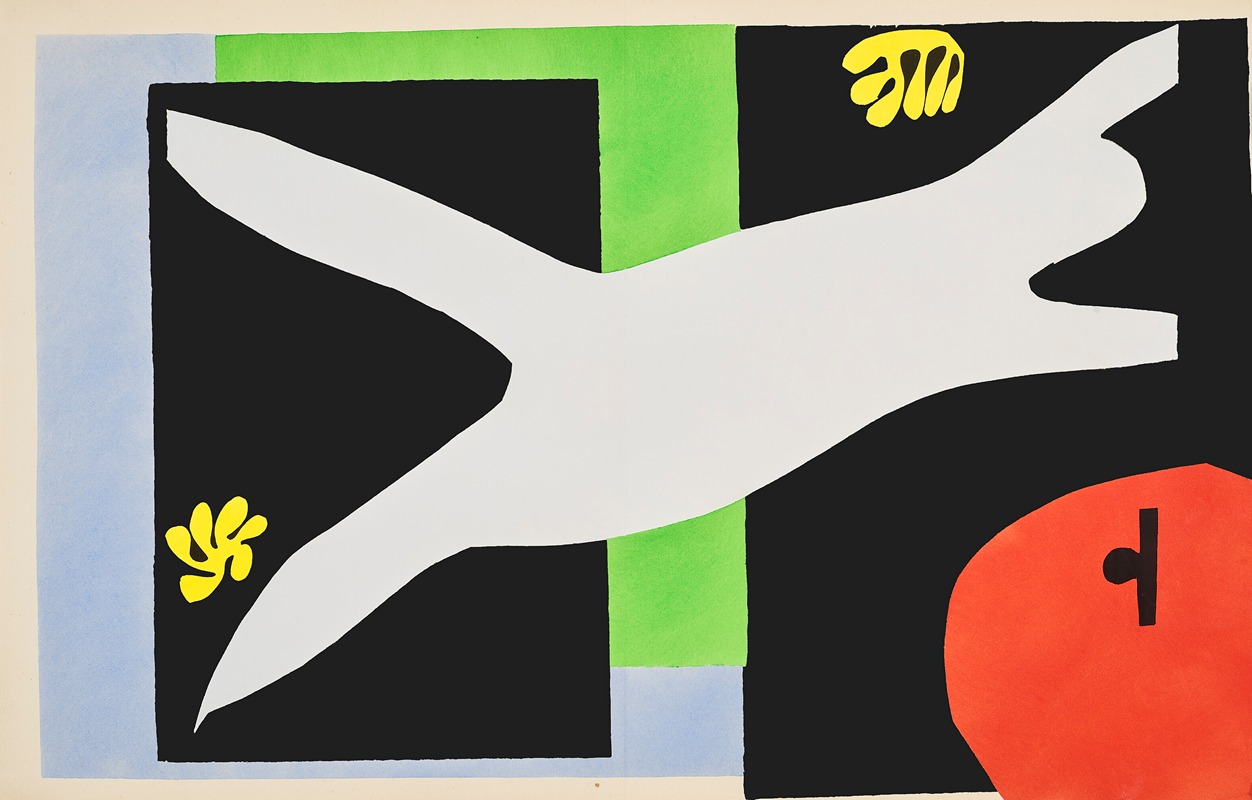 Henri Matisse's 'The swimmer in the tank' captures a vibrant scene of a swimmer in a tank.