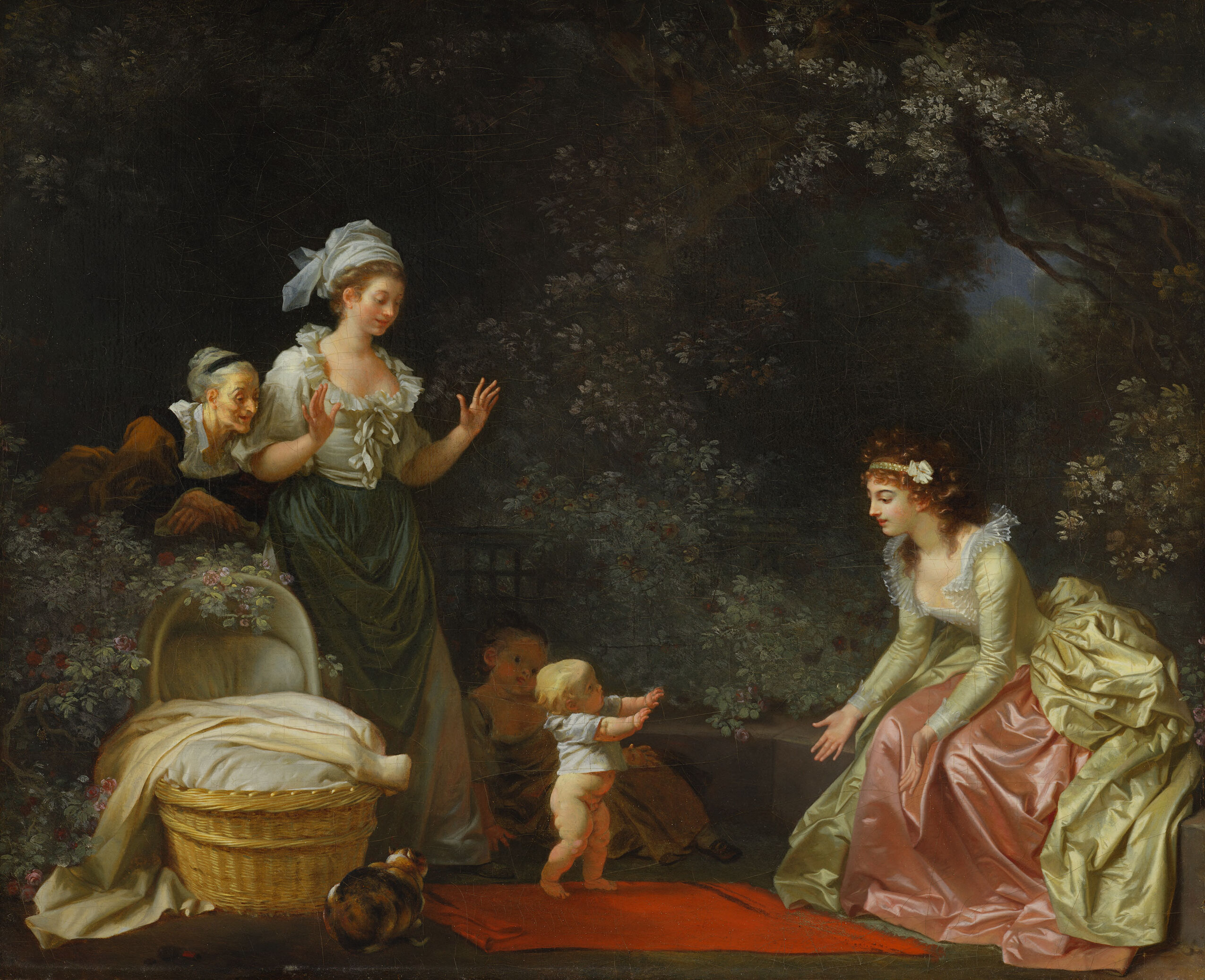 The First Steps, by Jean-Honoré Fragonard, public domain