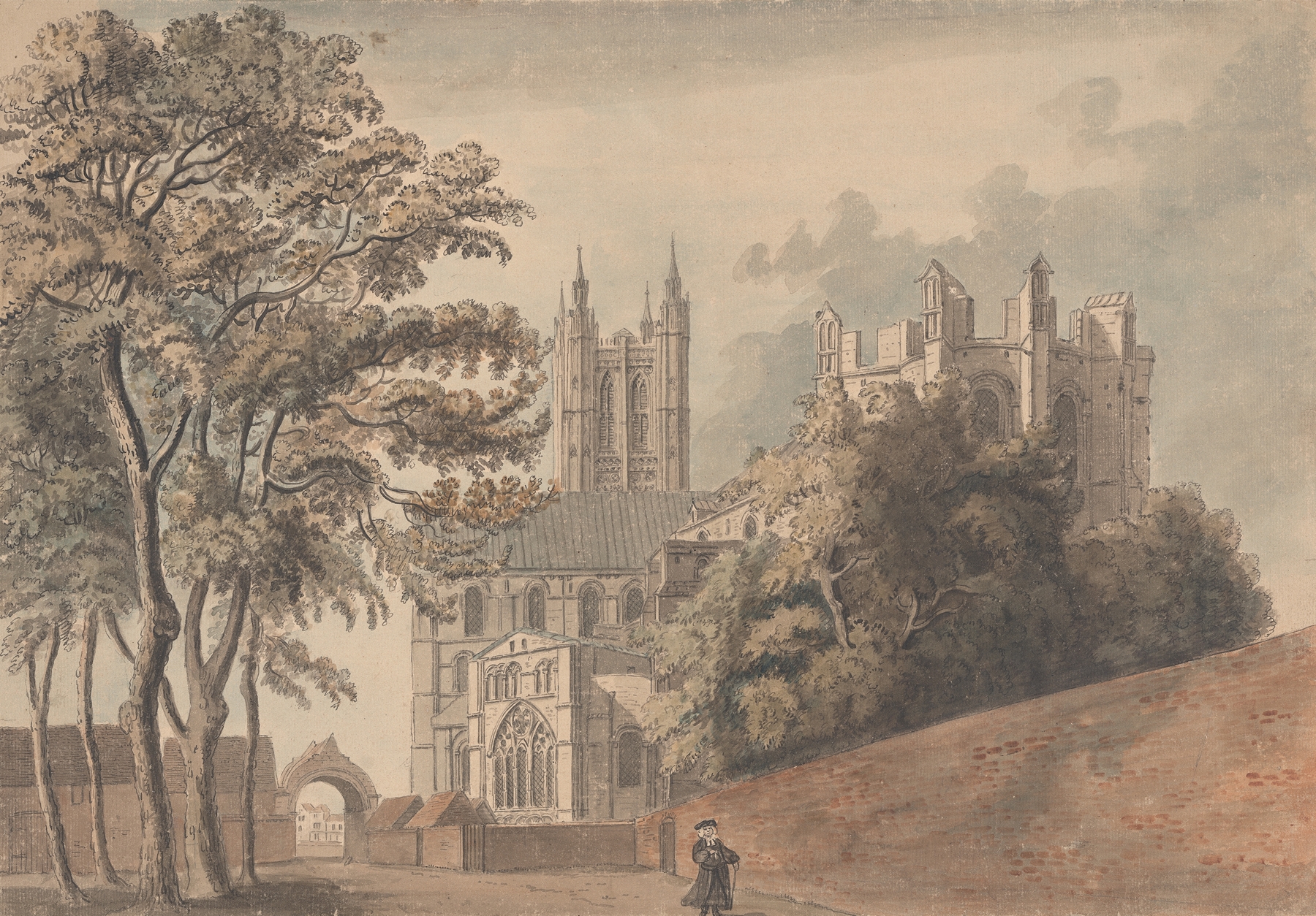 Engraving of Canterbury Cathedral by Capt. Francis Grose