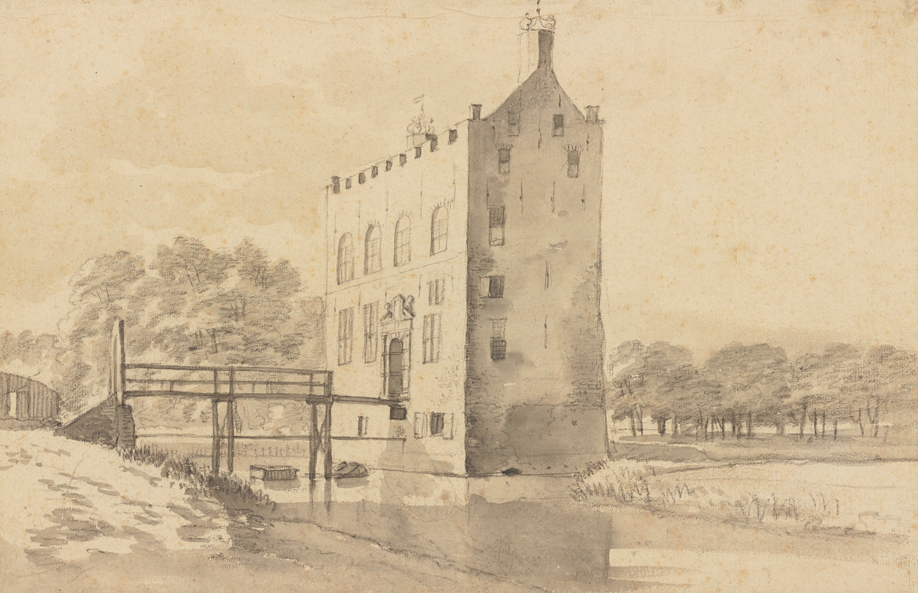 The Castle Giessenburg, near Gorinchem, oil on canvas by Roelant Roghman