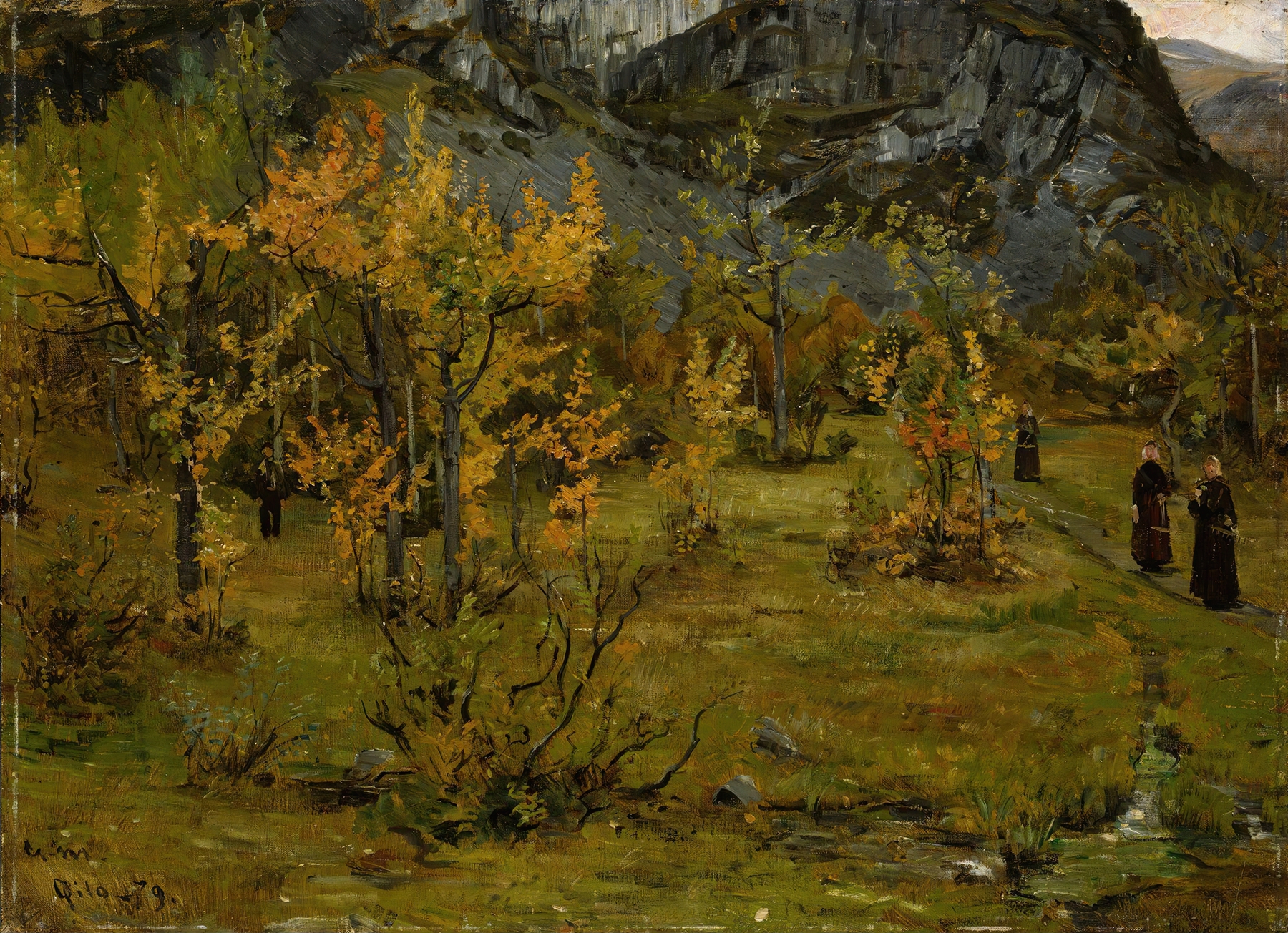 Autumn Landscape, Øylo, by Gerhard Munthe, public domain
