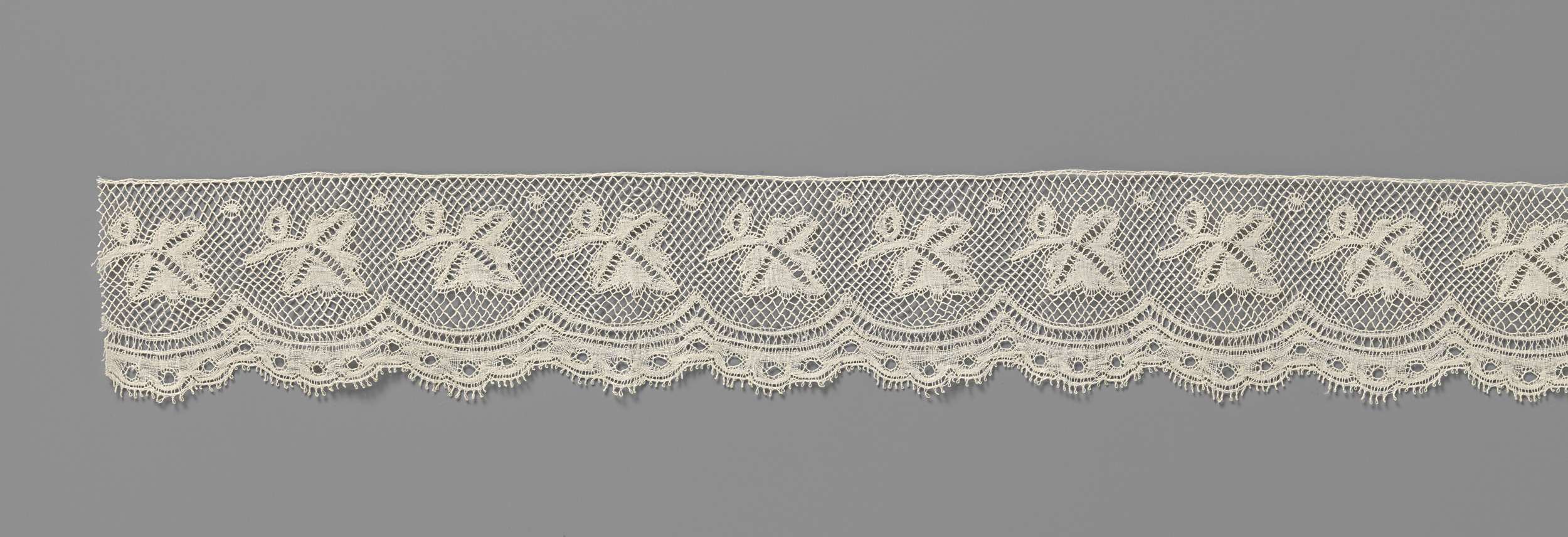 Intricate lace with ivy leaves by Unknown Artist