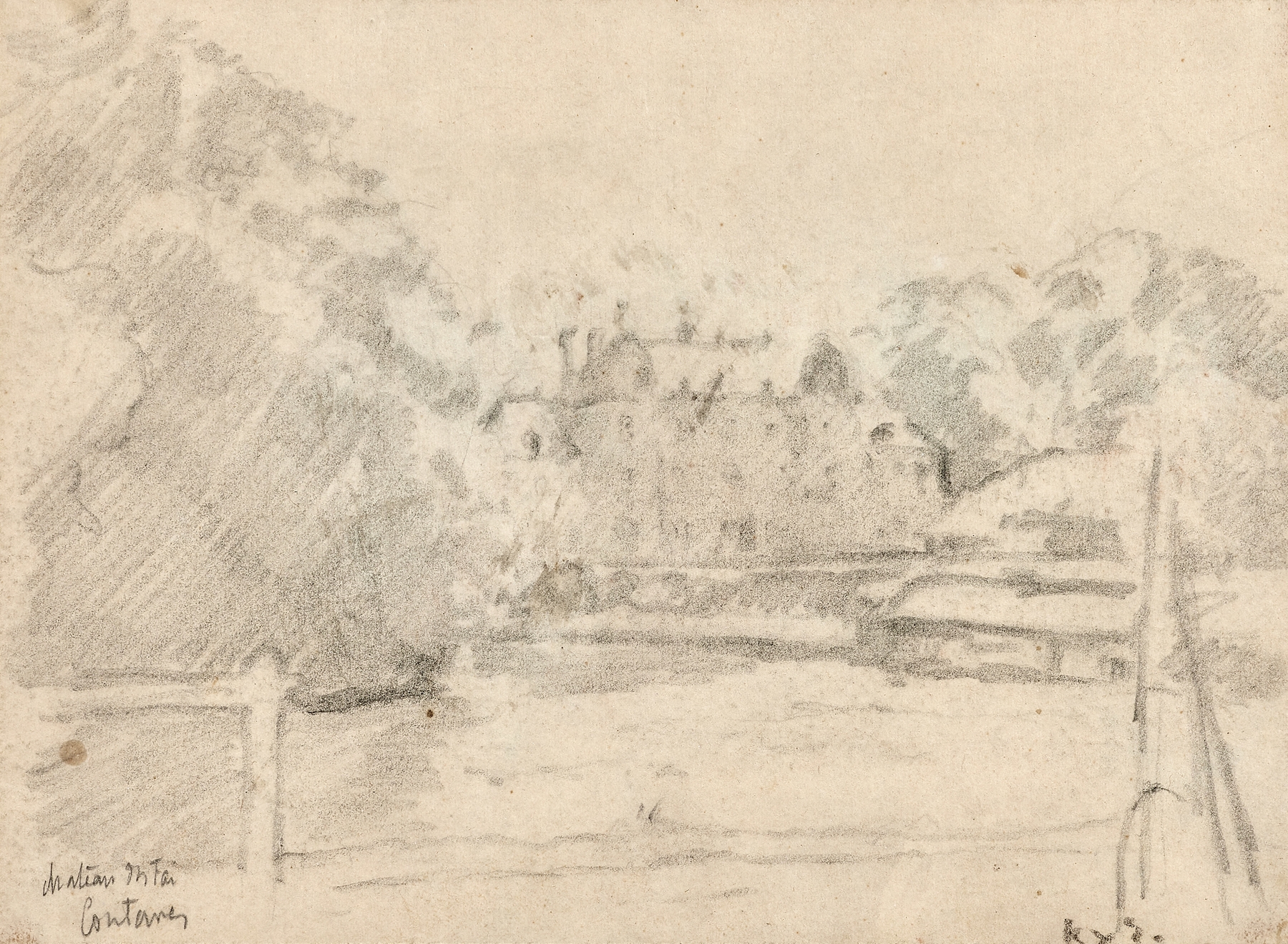 Landscape with a château, oil painting by Ker-Xavier Roussel