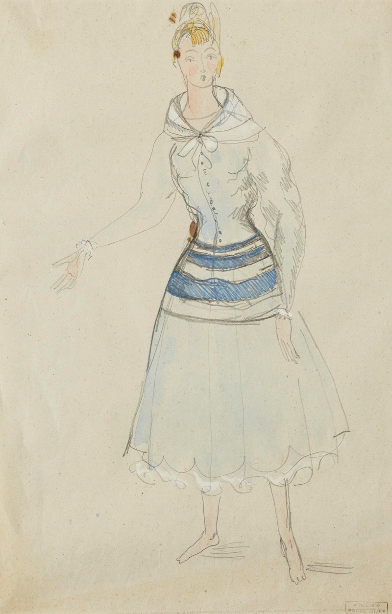 Raoul Dufy's 'Robe de Paul Poiret' showcases vibrant colors and fashion design.