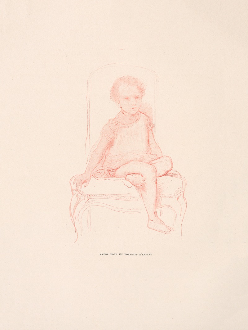 Ètude pour un portrait d’enfant by William Bouguereau