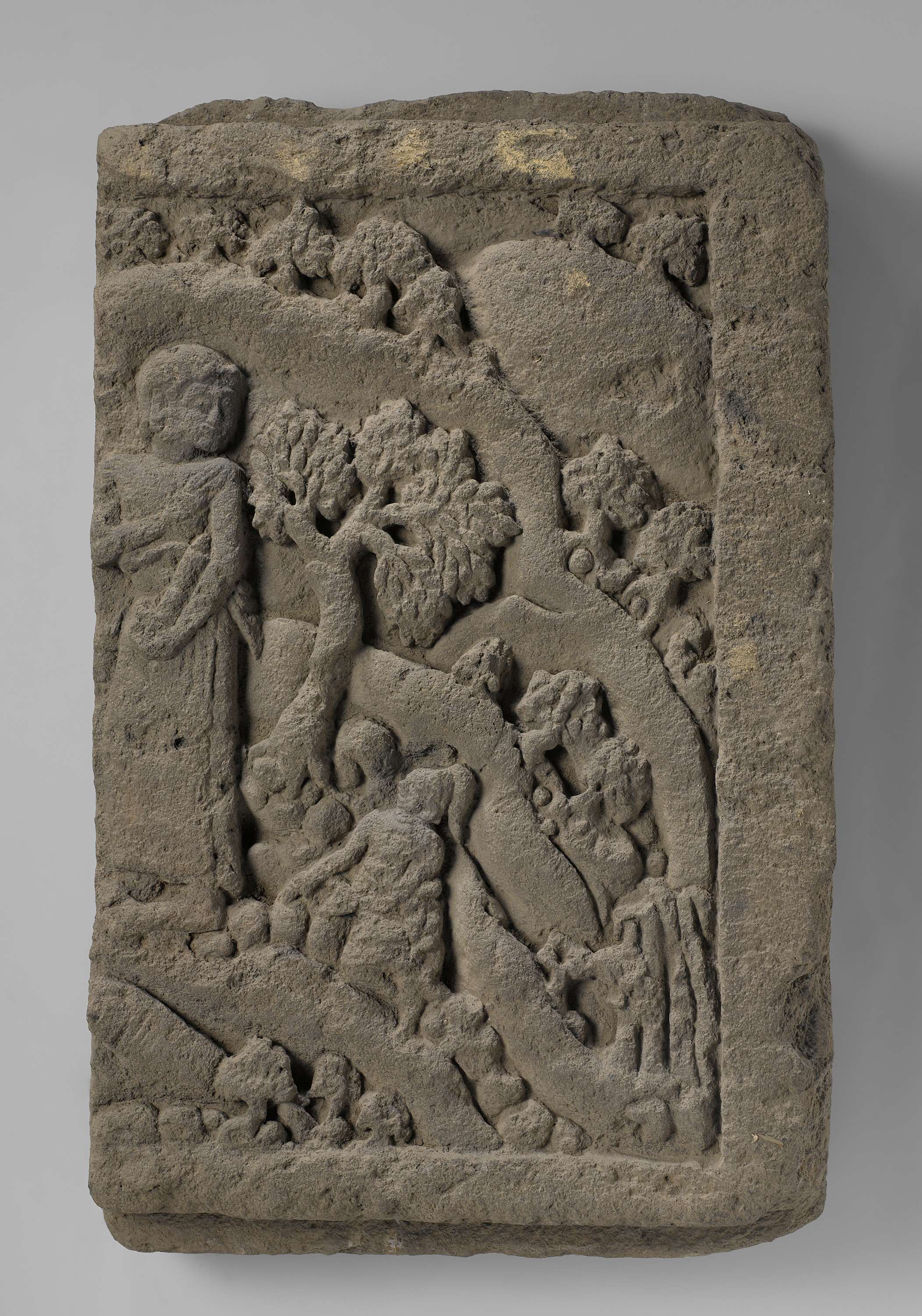 Fragment from a frieze, stone medium, created by Unknown Artist