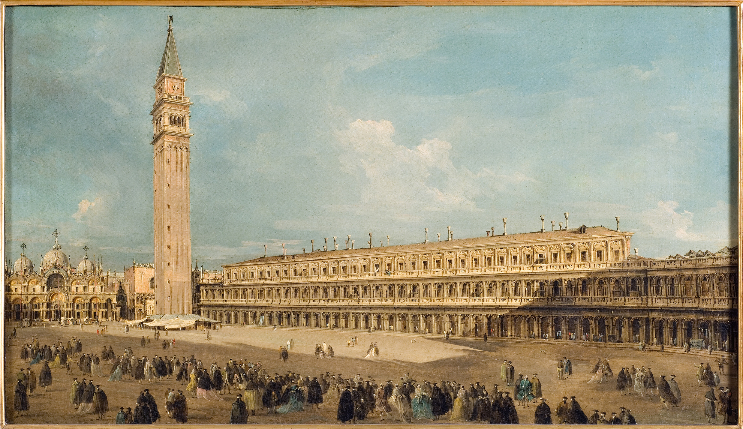 Piazza San Marco in Venice, by Giacomo Guardi, public domain