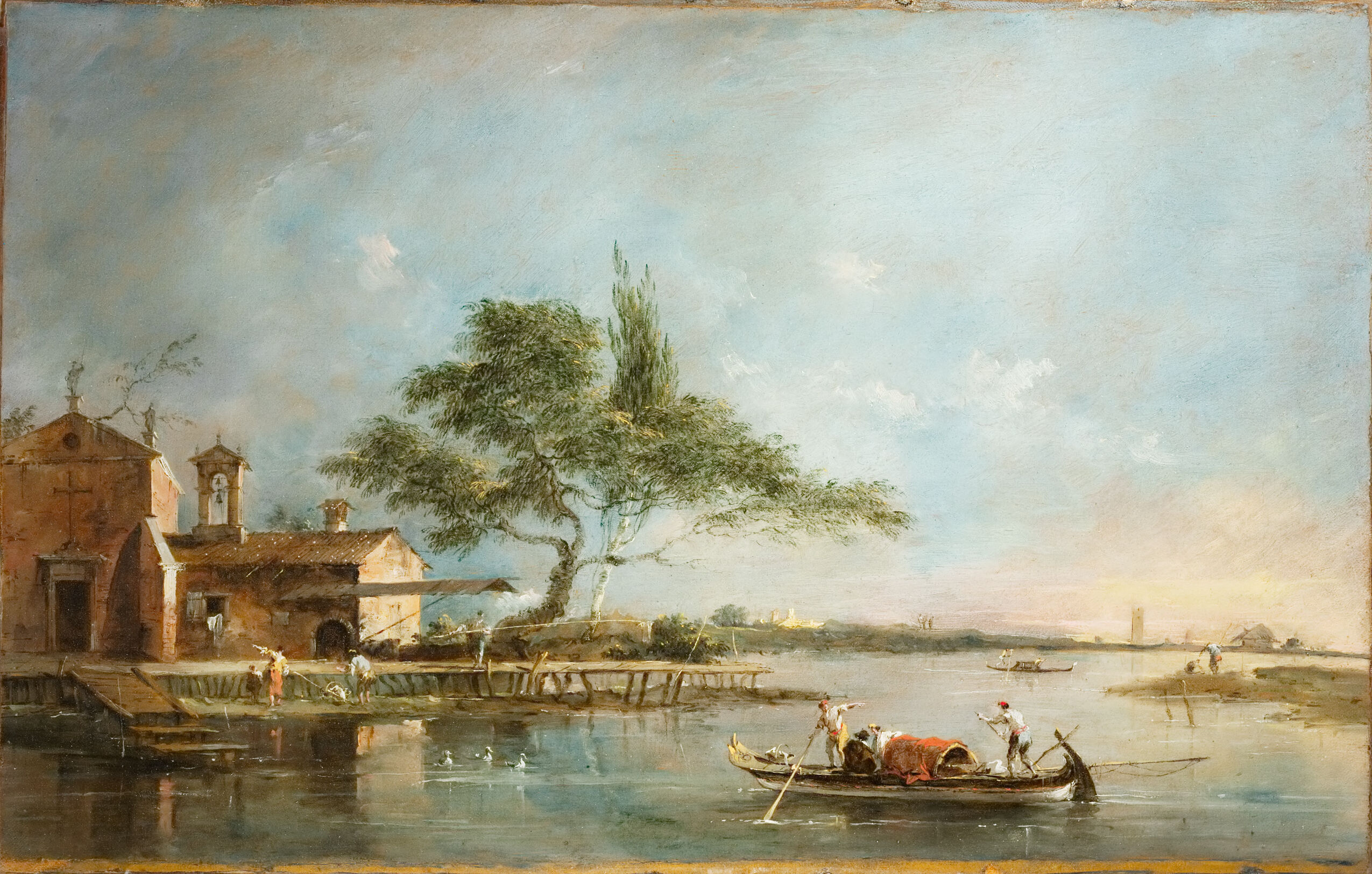 The Isola della Madonnetta on the Lagoon of Venice, by Francesco Guardi, public domain