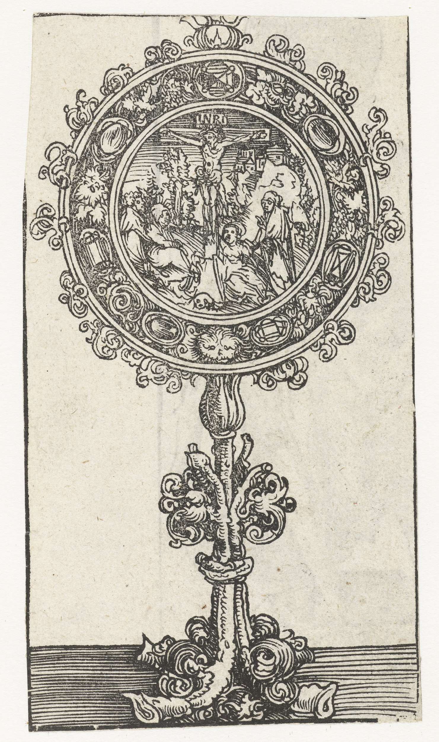 Reliekhouder met Christus aan het kruis, by Lucas Cranach (I), public domain