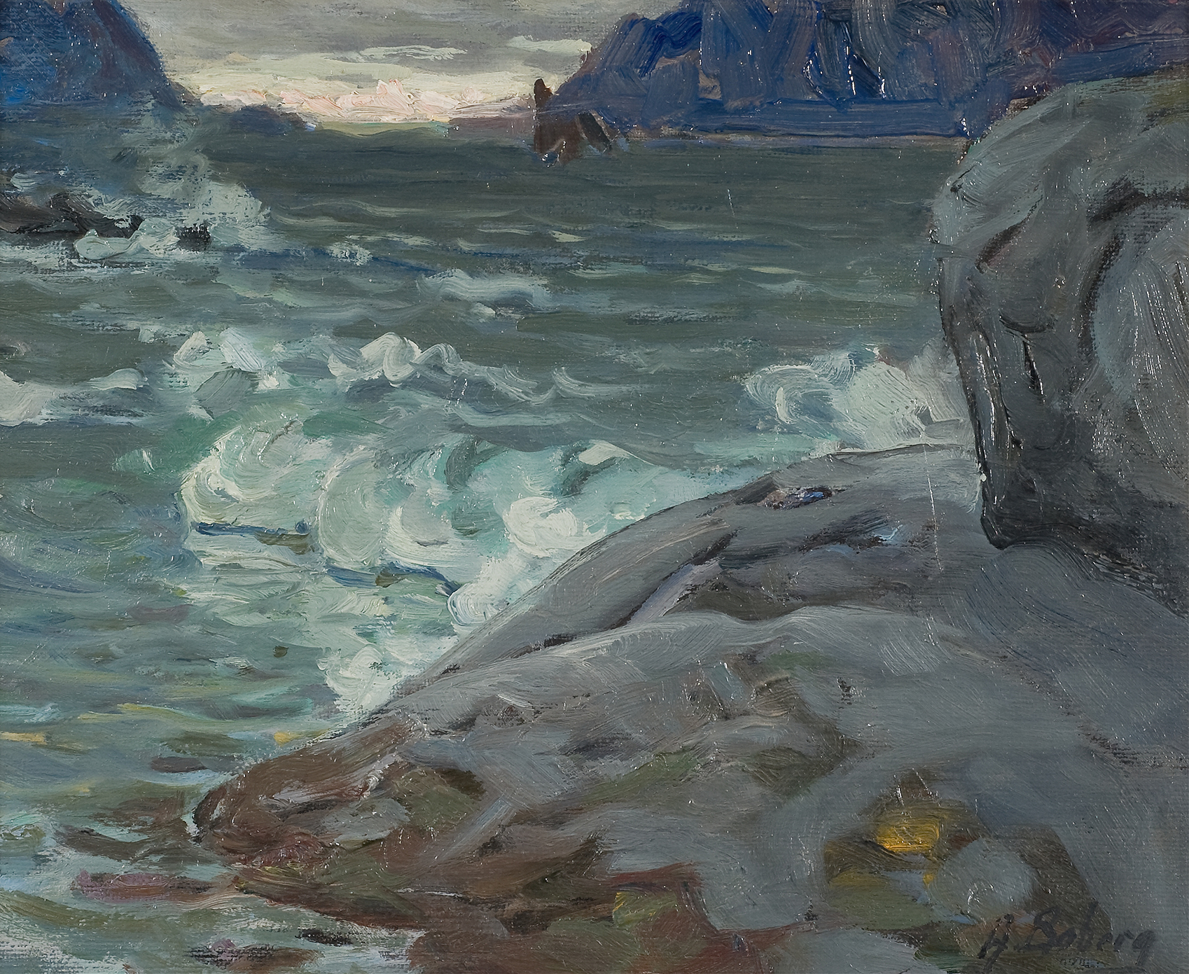 Beach. Study from North Norway, by Anna Boberg, public domain