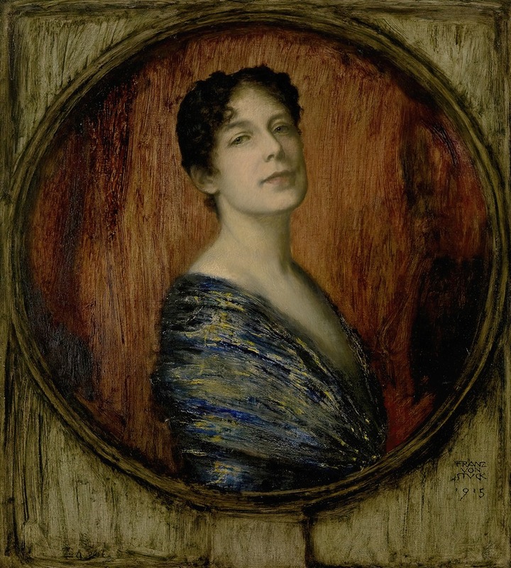 Franz von Stuck's 'Mary von Stuck' features a striking female figure in a richly colored setting.
