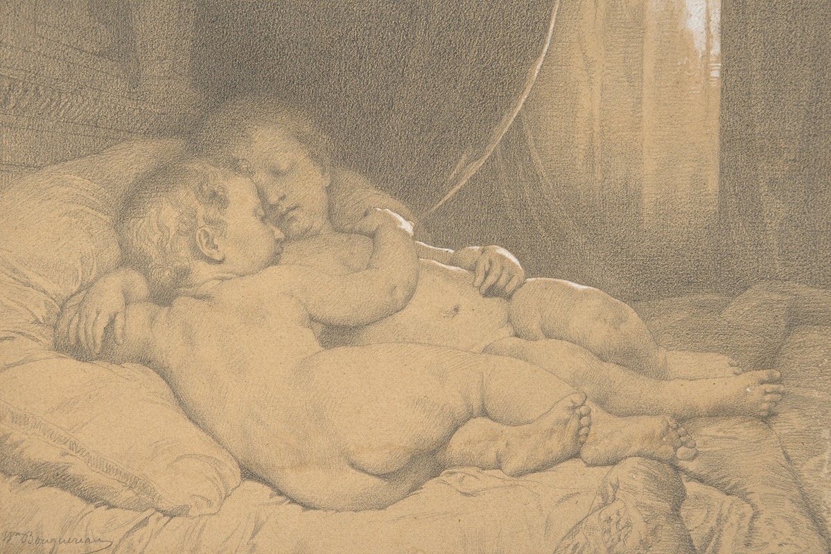 Two Sleeping Children by William Bouguereau
