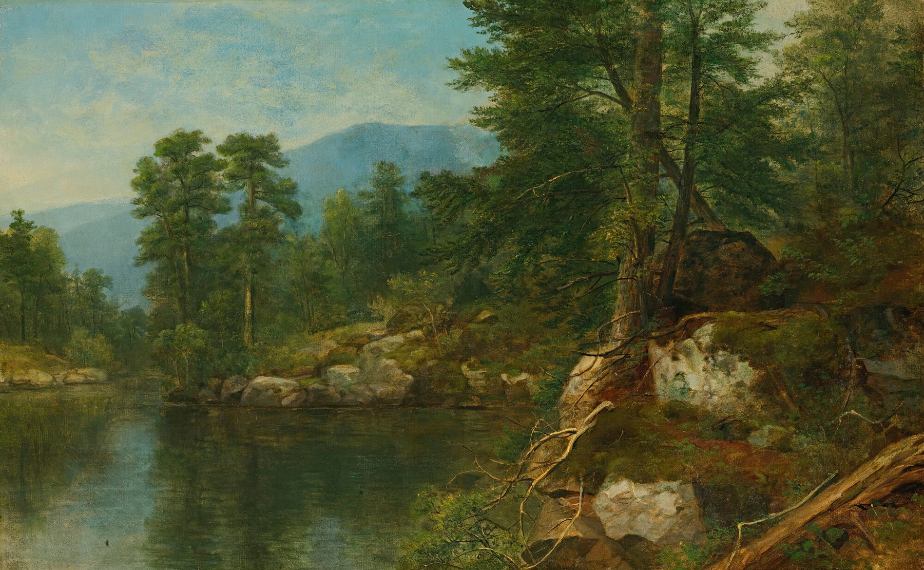 Woods By A River, by Asher Brown Durand, public domain