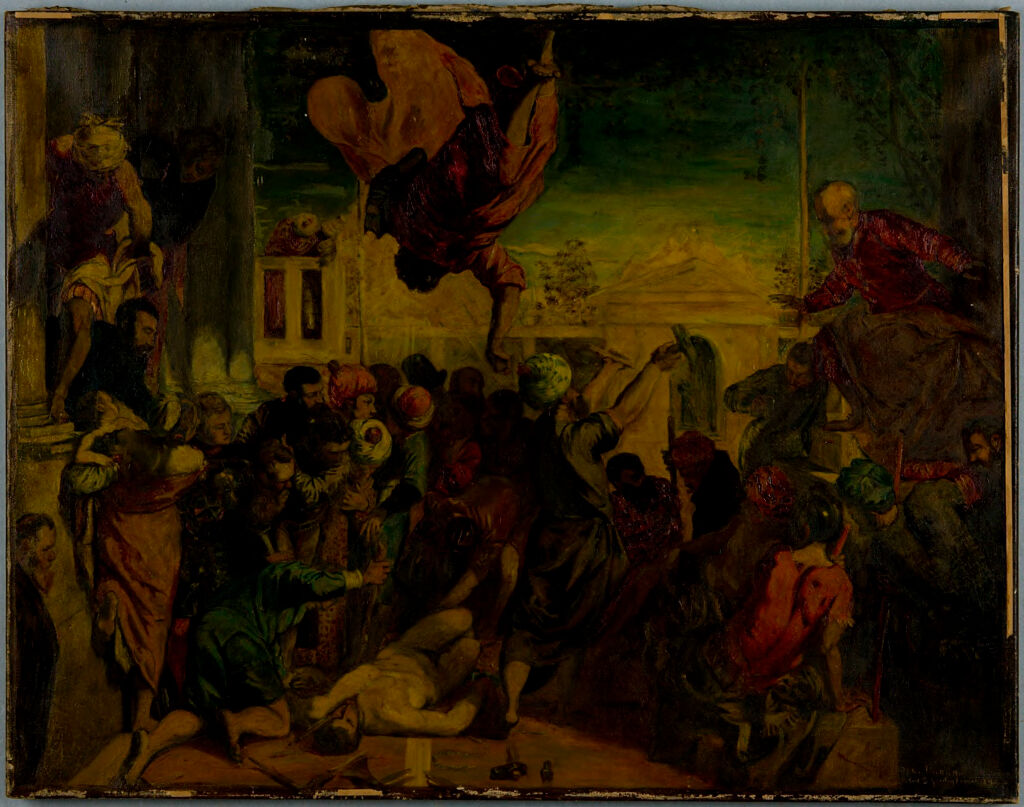 Saint Mark Rescuing a Slave, oil on canvas by Robert David Gauley