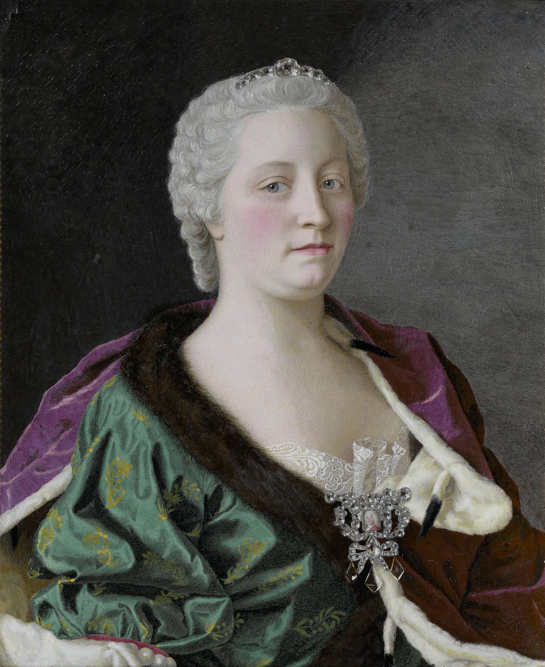 Maria Theresa, Archduchess of Austria, Queen of Hungary and Bohemia, and Holy Roman Empress, by Jean-Etienne Liotard, public domain