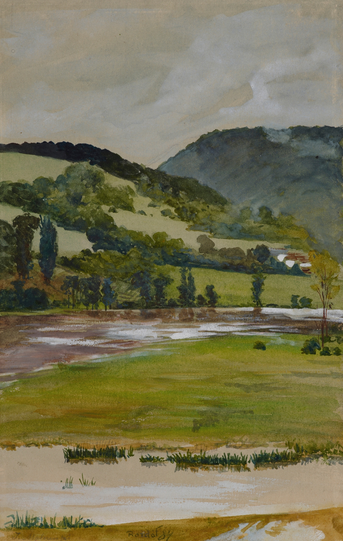 Spring landscape from Rozdół, by Jacek Malczewski, public domain