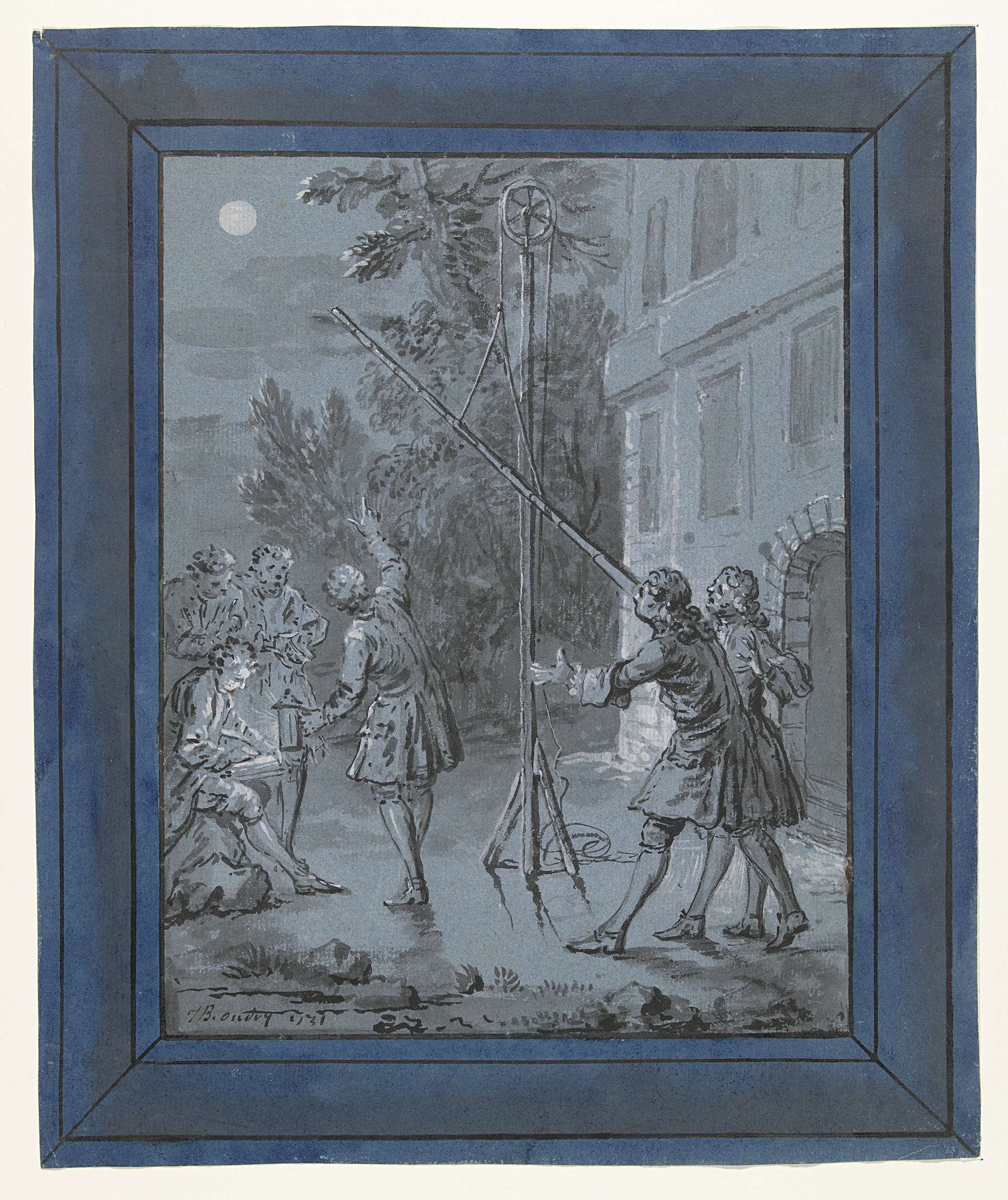 Een dier in de maan / Un Animal dans la Lune, by Jean-Baptiste Oudry, public domain