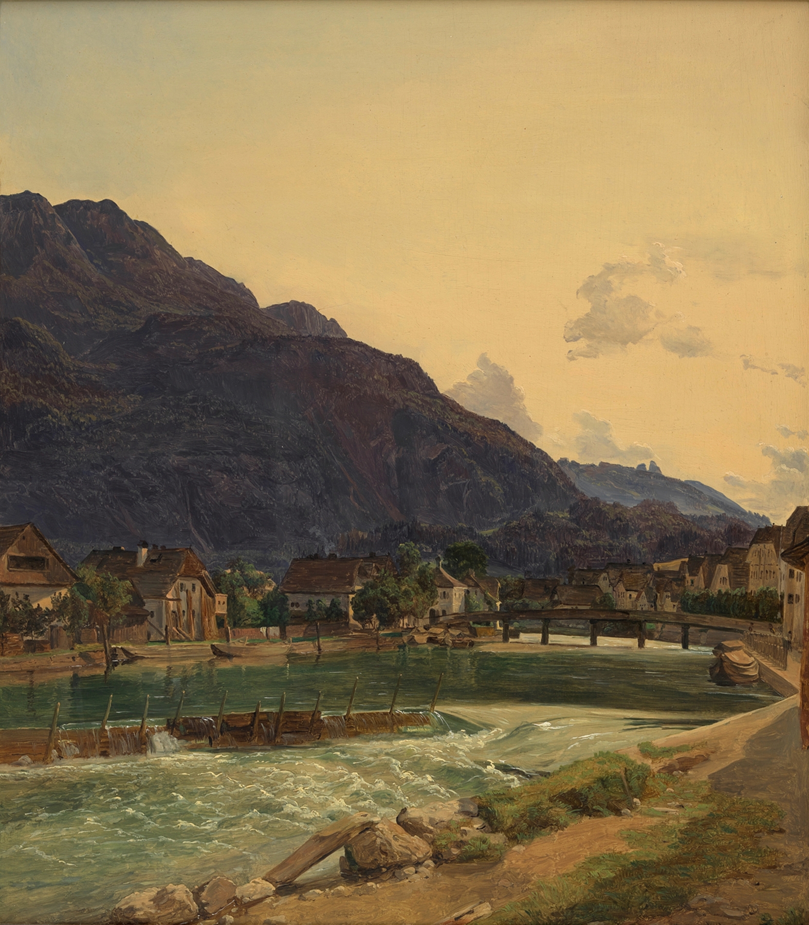 Die Traun bei Ischl, by Ferdinand Georg Waldmüller, public domain