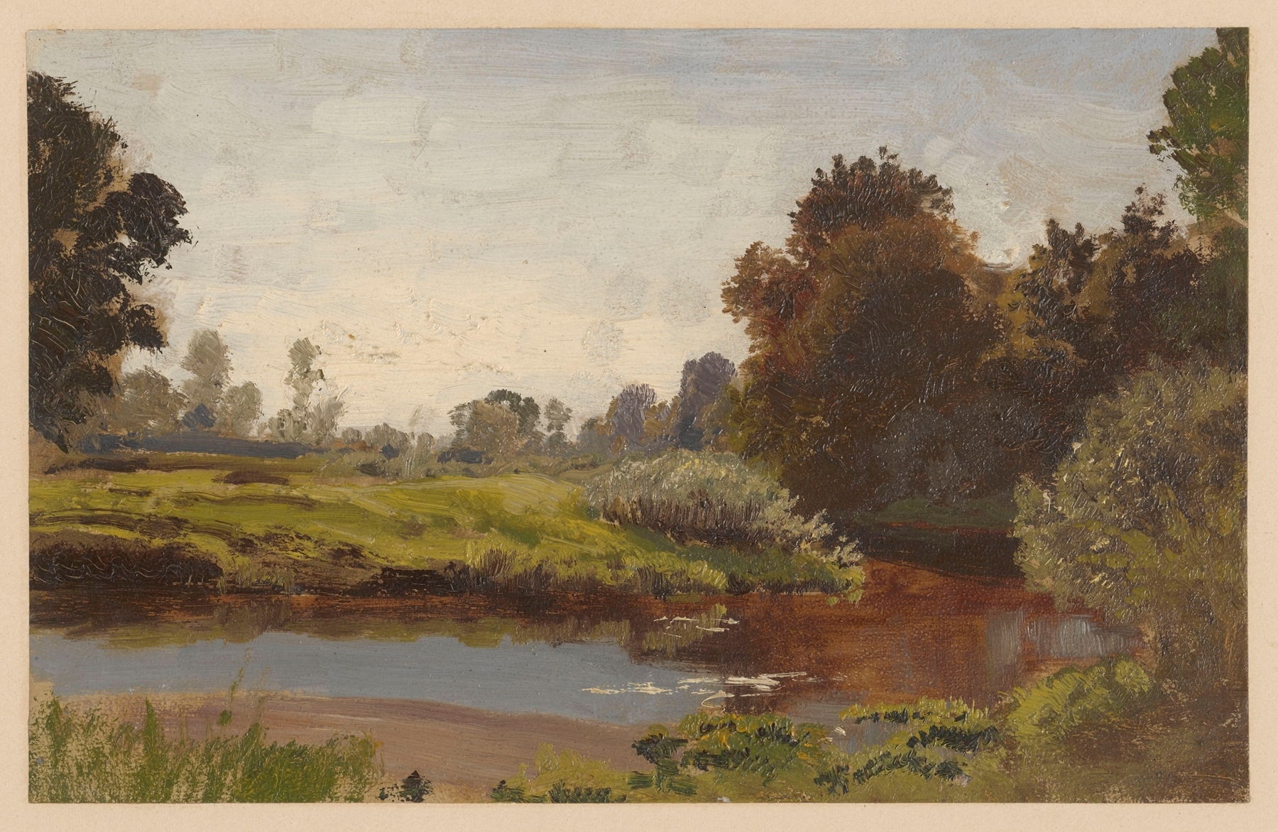 By the River Barycz, by Adolf Dressler, public domain