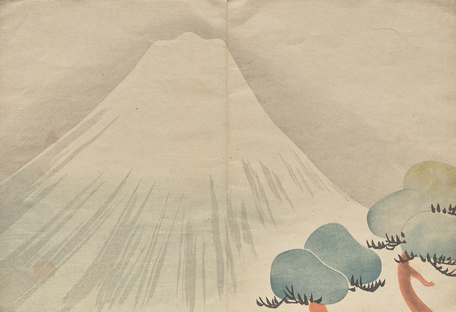 Ukiyo-e by Hōchū Nakamura featuring gold leaf and blue tones