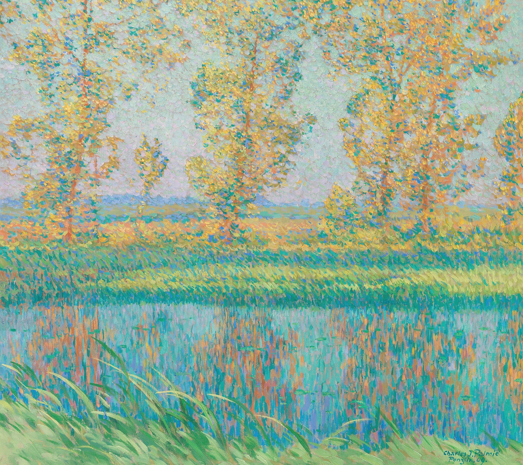 Sommerlandschaft, by Charles Johann Palmié, public domain