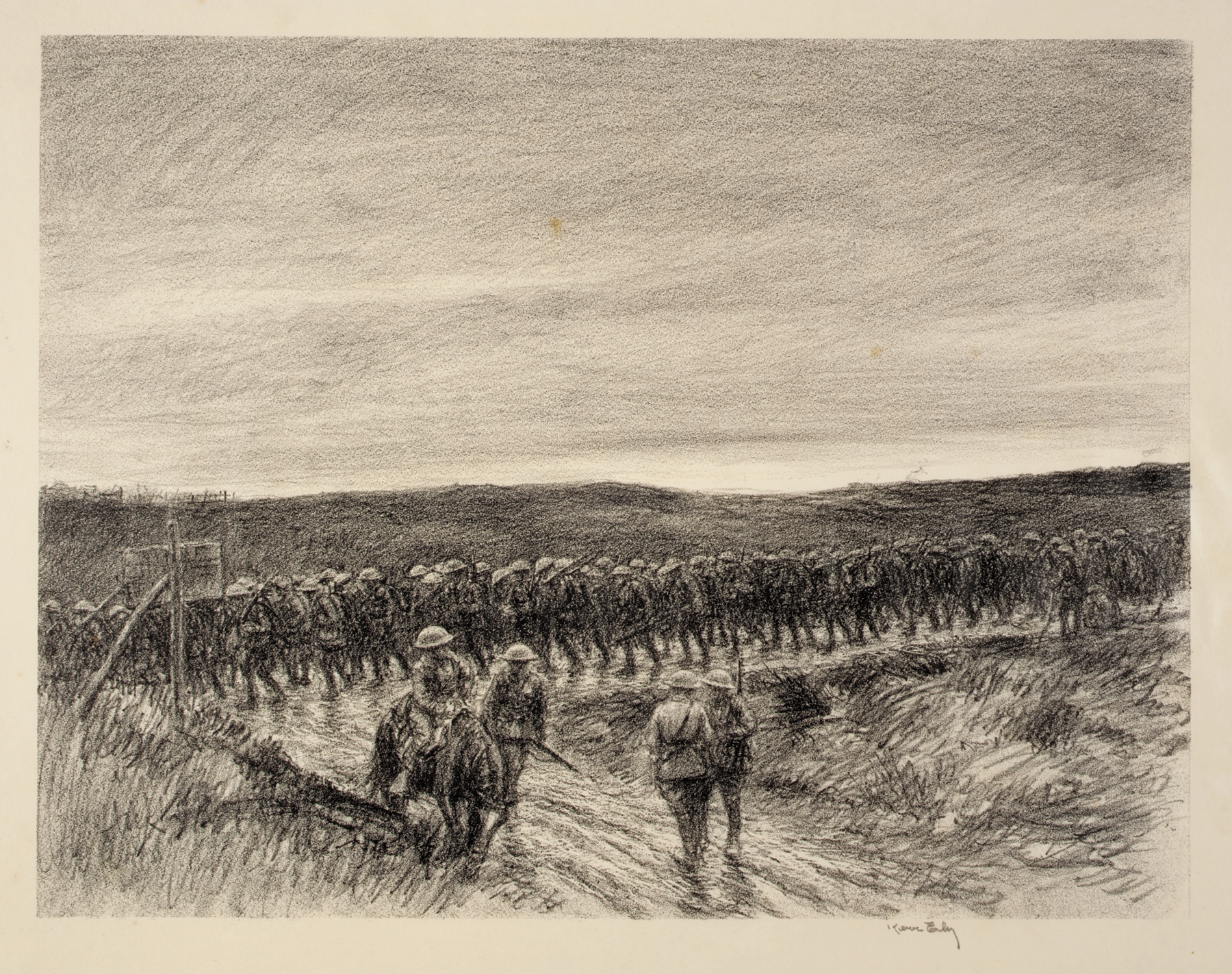 Infantry, Chateau Thierry, by Kerr Eby, public domain