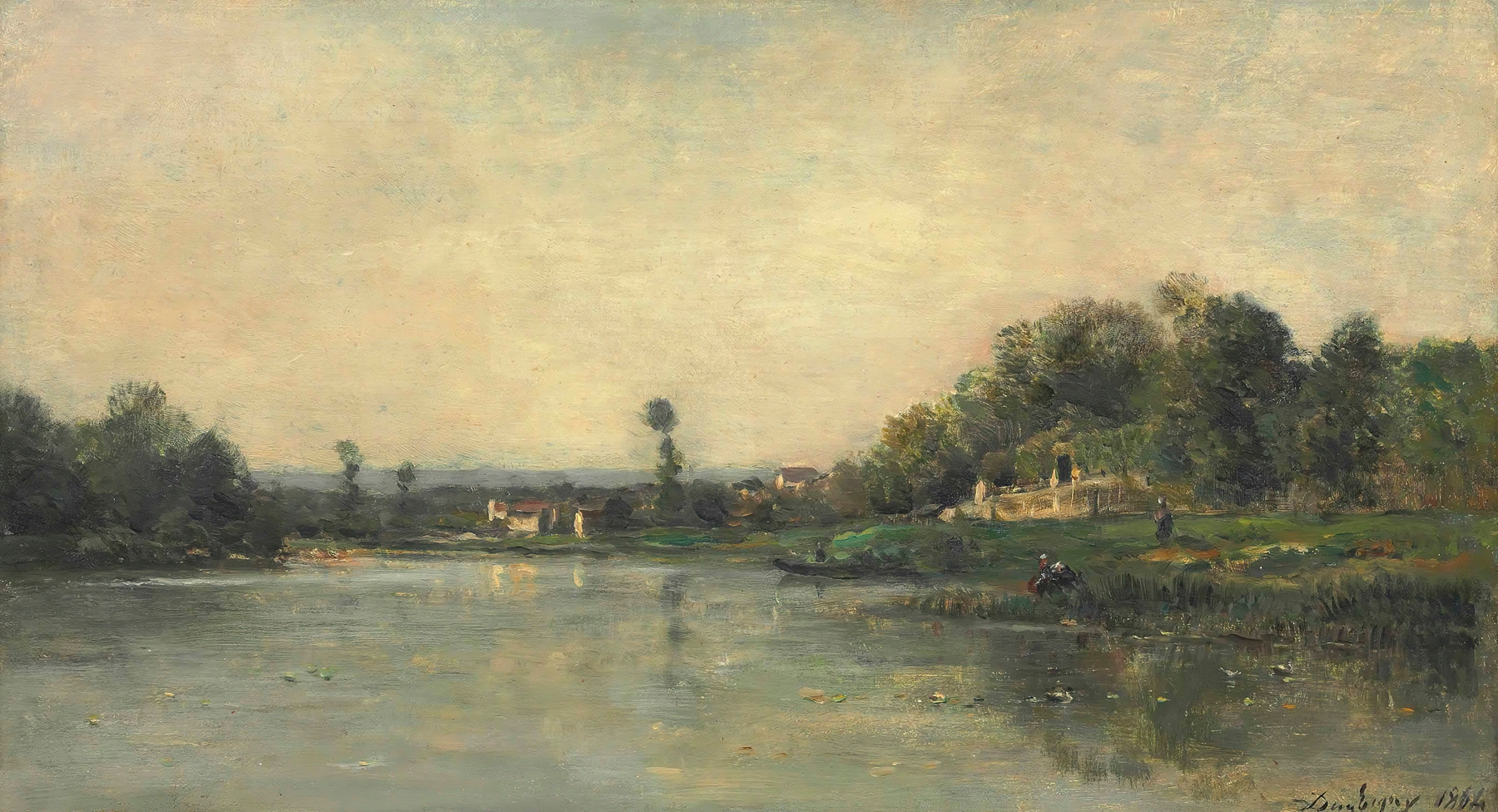 Les Bords De L’oise, by Charles François Daubigny, public domain