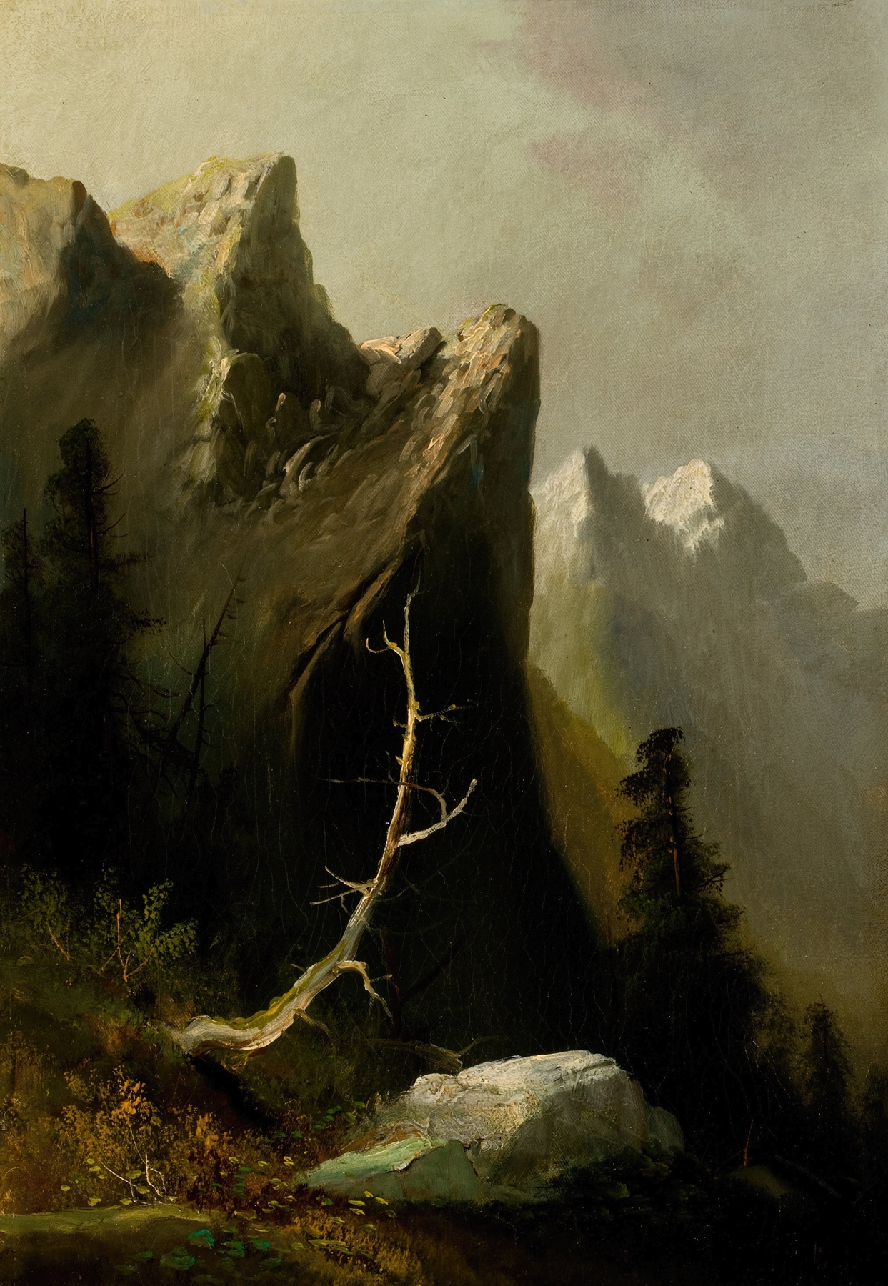 Indian Rock, Blue Mountains, by Thomas Hill, public domain