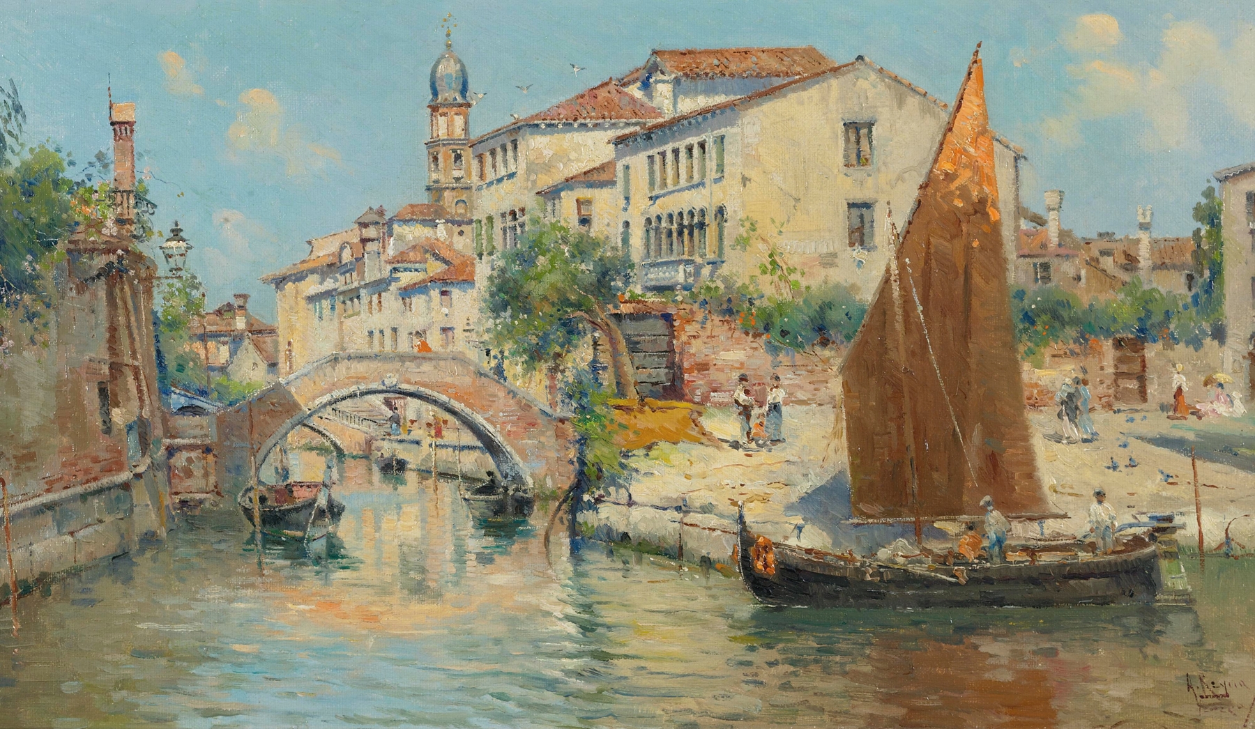 Venice, by Antonio María de Reyna Manescau, public domain