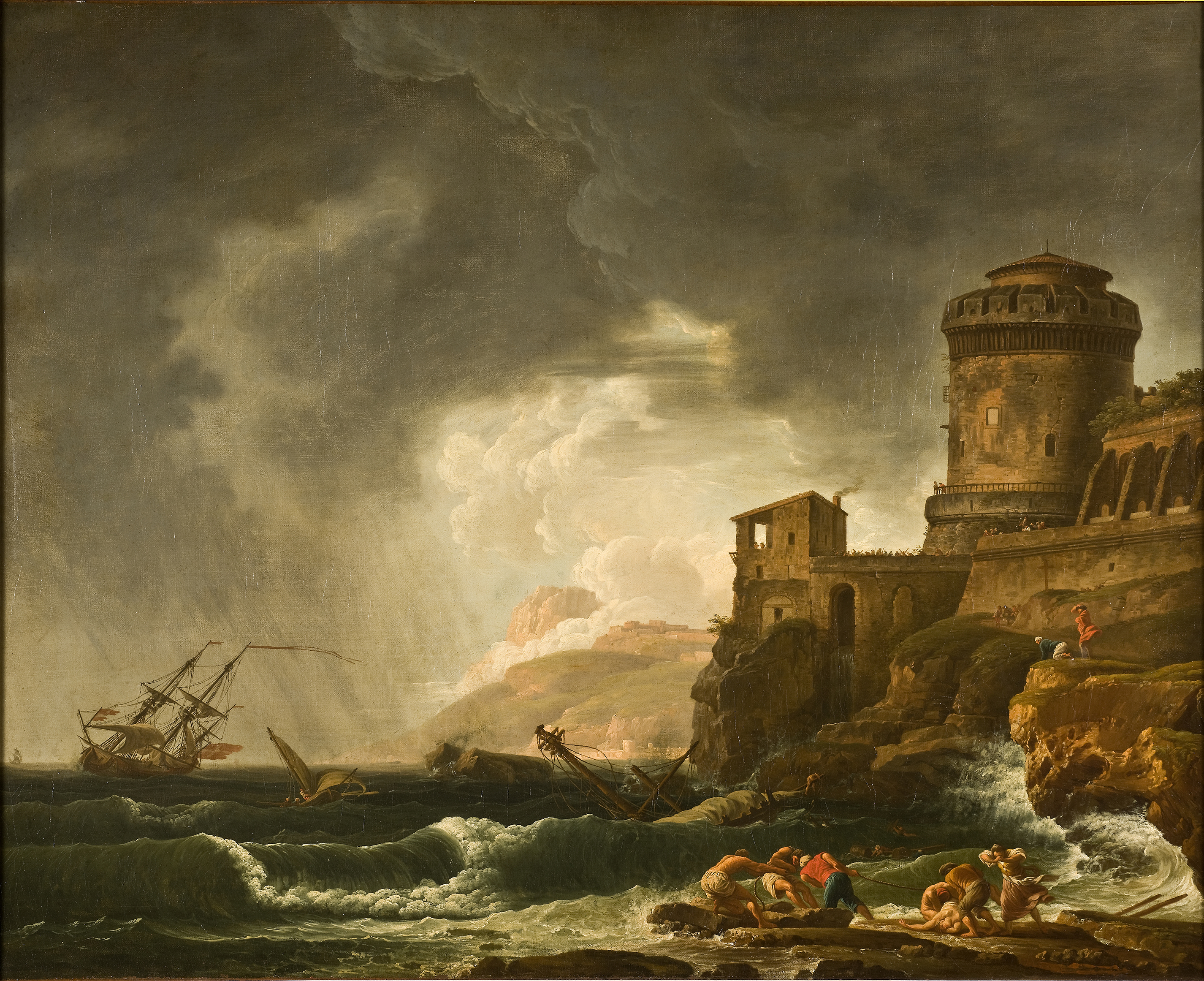 A Shipwreck, by Johan Sevenbom, public domain