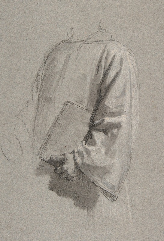 A detailed study of drapery by Isidore Pils.