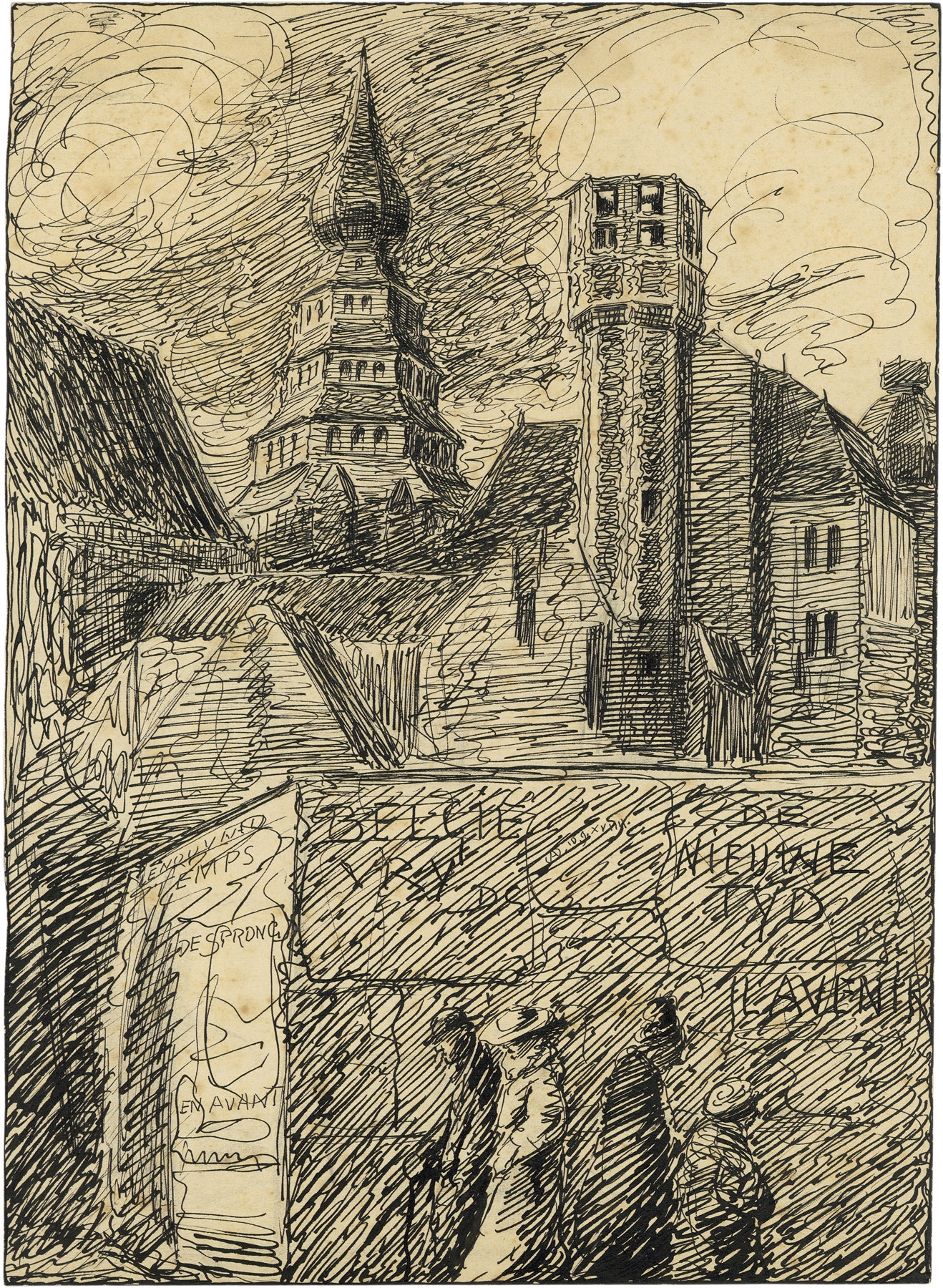 ‘België vrij. De nieuwe tijd.’, by Alfred Ost, public domain