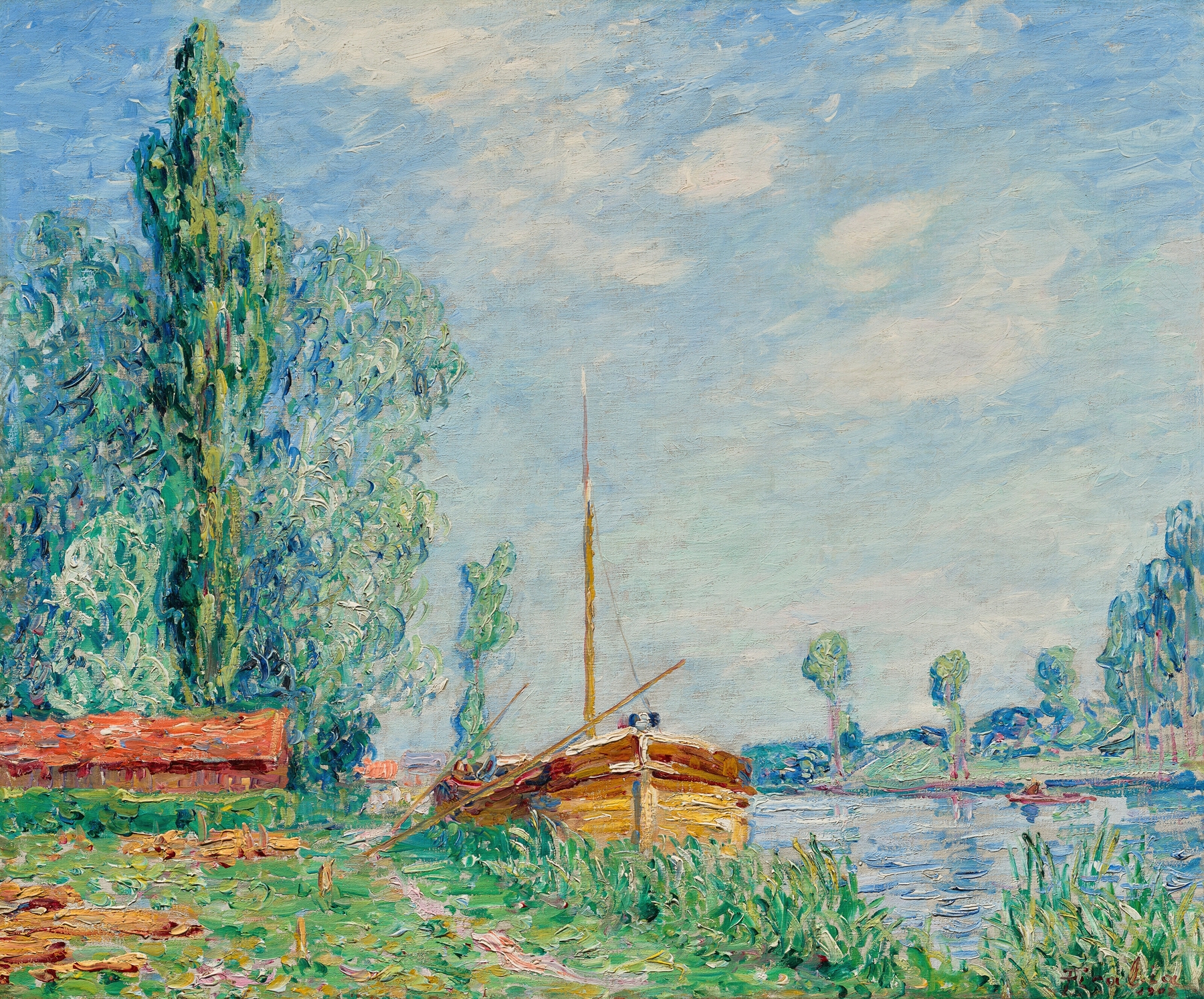 Untitled (The Loing at Nemours), by Francis Picabia, public domain