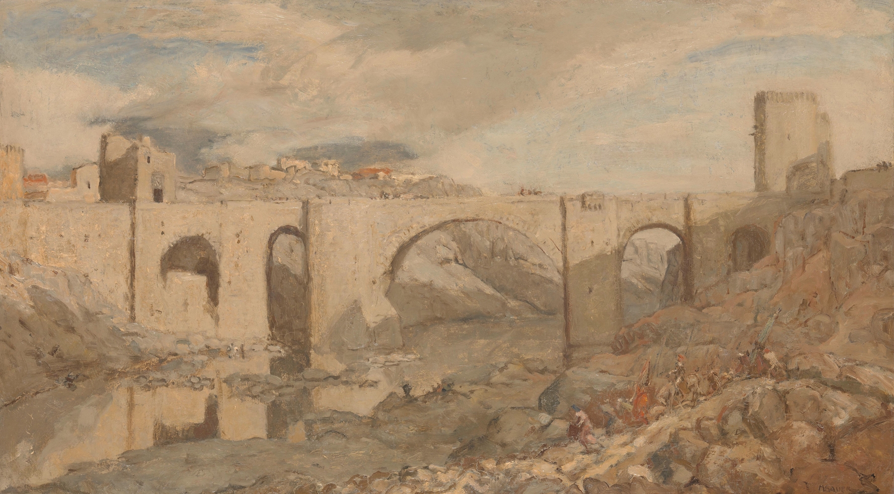 Bridge near Toledo, by Marius Bauer, public domain