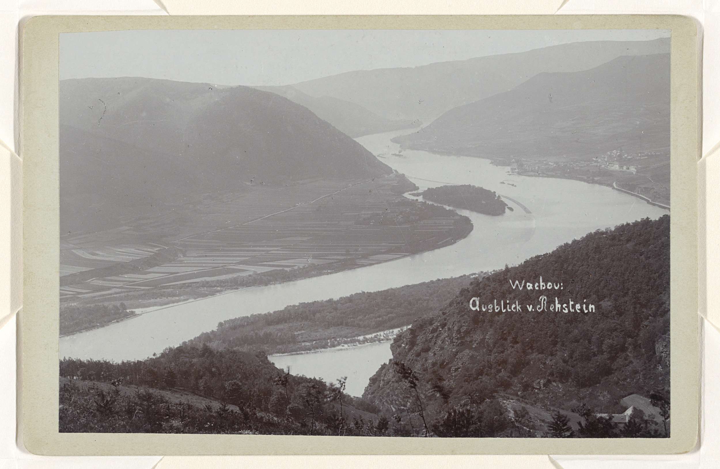 Landscape of the Wachau valley, paper artwork by Franz von Prandtstetter