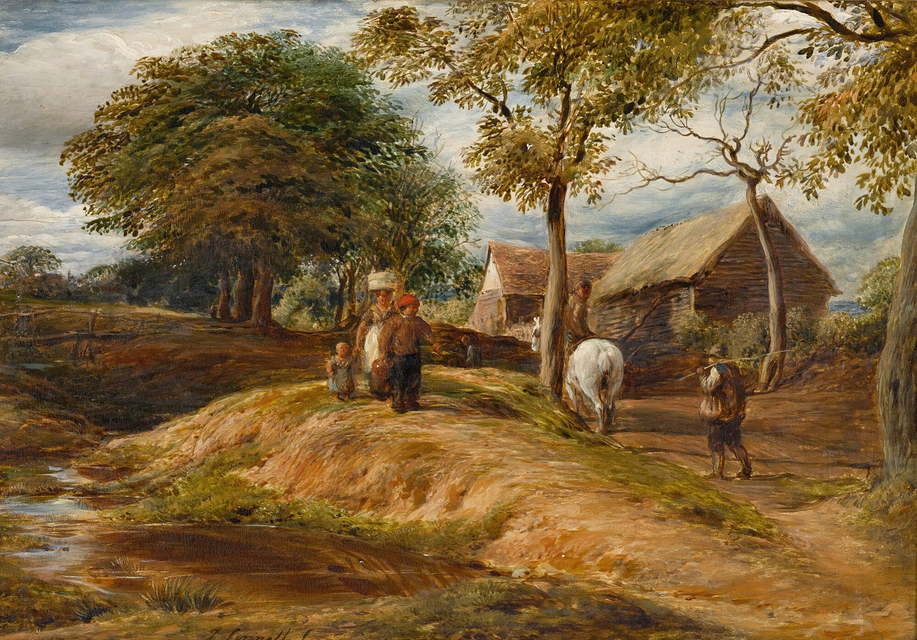 A View Near Hampstead, by John Linnell, public domain