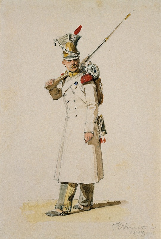 A soldier from the Vistula Legion depicted in a dramatic pose.