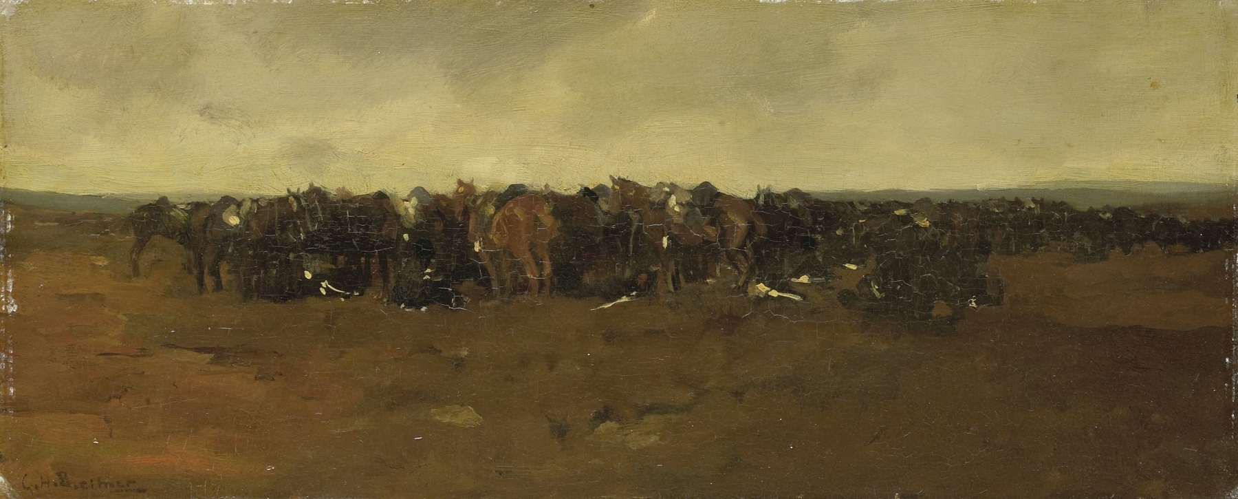 Cavalry at Repose, by George Hendrik Breitner, public domain