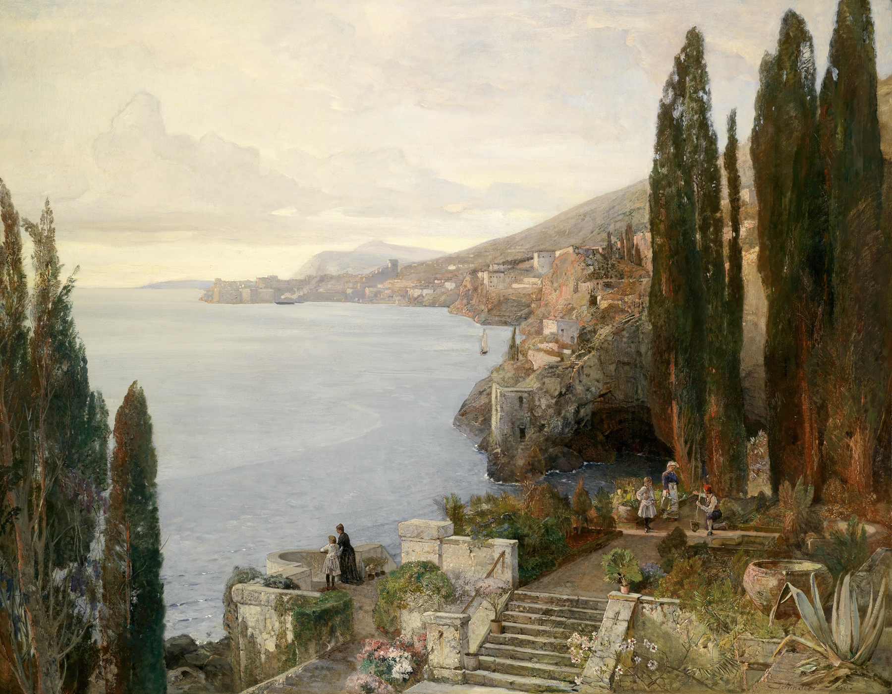 Blick auf Ragusa, by Emil Jakob Schindler, public domain