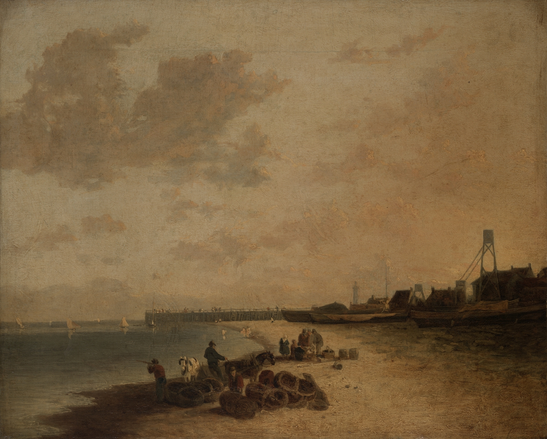Yarmouth Beach, by John Crome, public domain