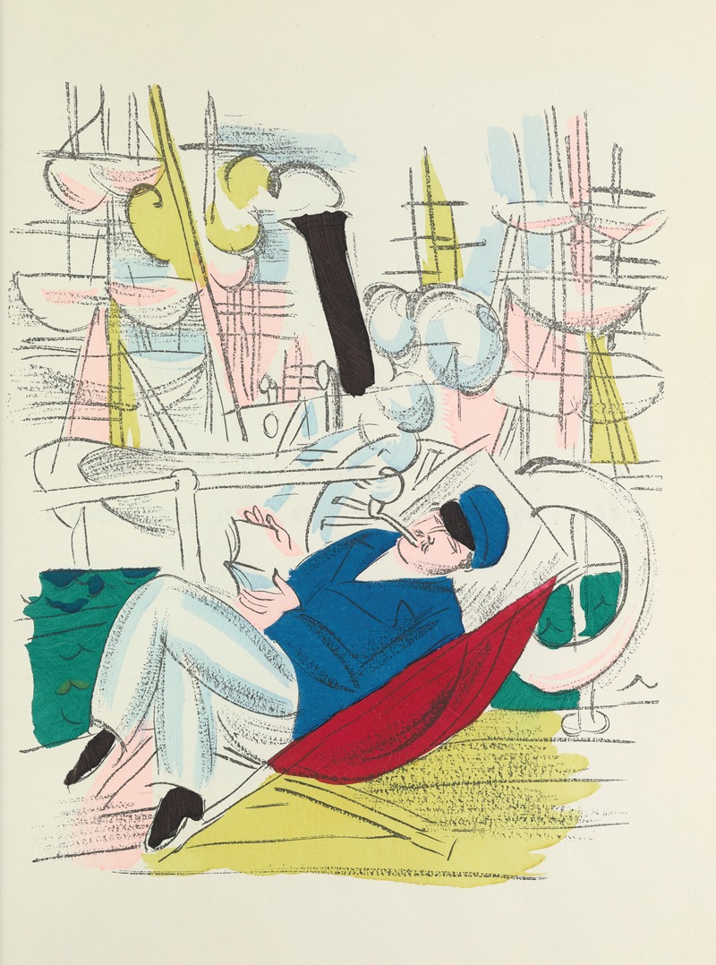 A vibrant painting by Raoul Dufy showcasing lively colors and forms.