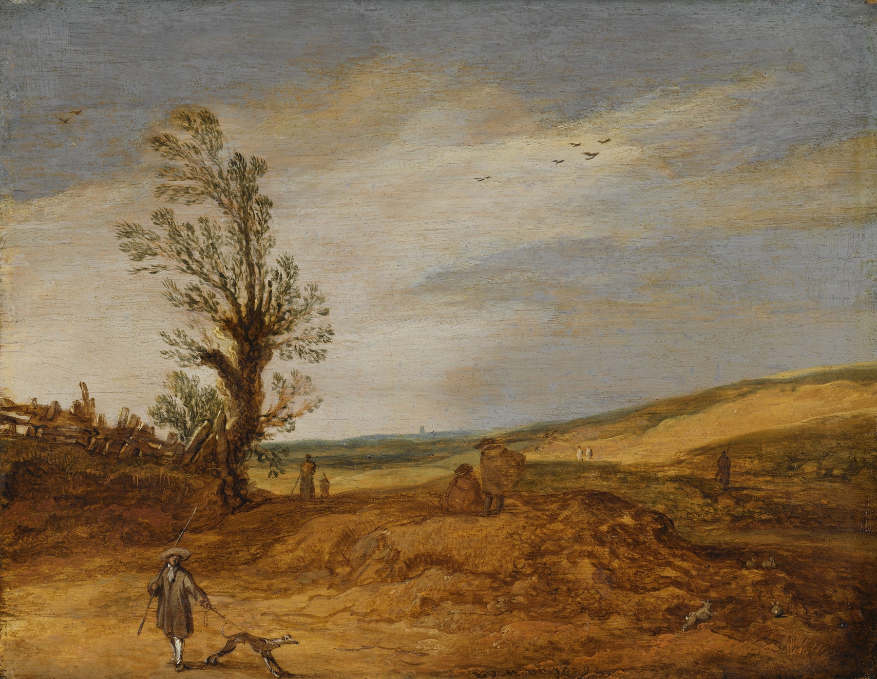 A View in the Dunes, by Esaias van de Velde, public domain