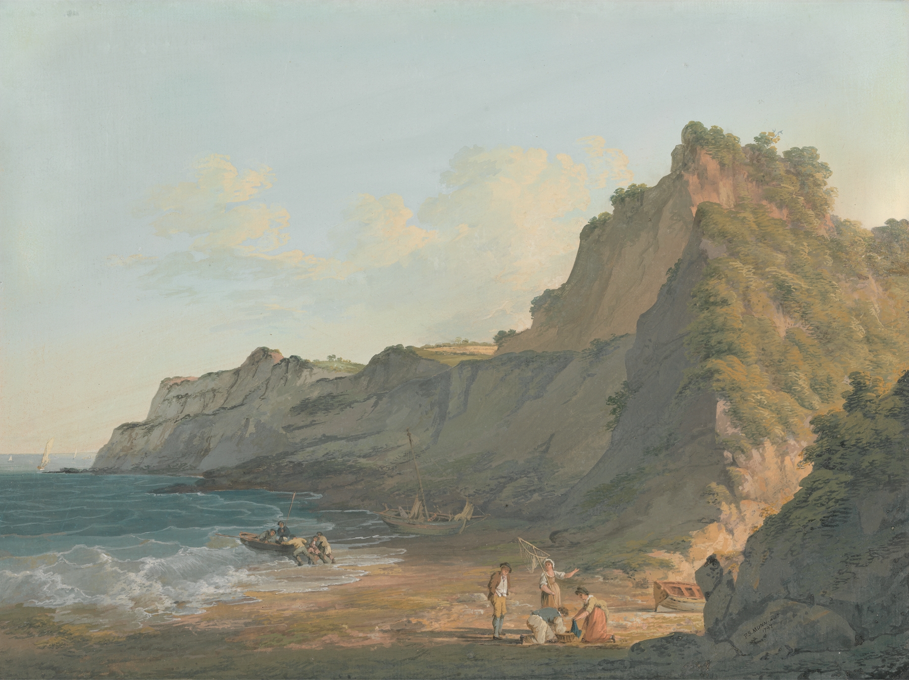 Shanklin Chine, Isle of Wight by Paul Sandby Munn, landscape, oil painting