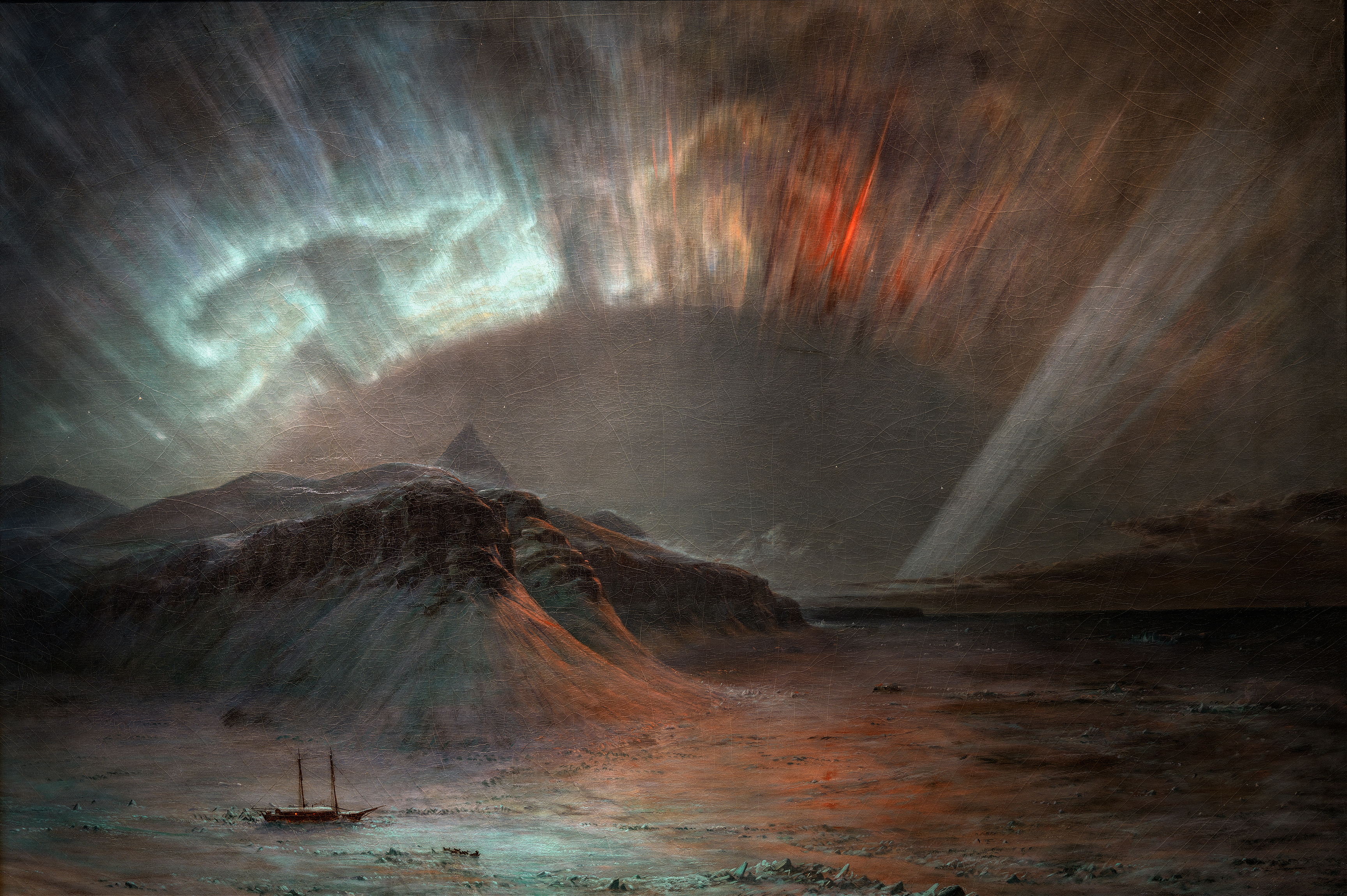 Aurora Borealis, by Frederic Edwin Church, public domain